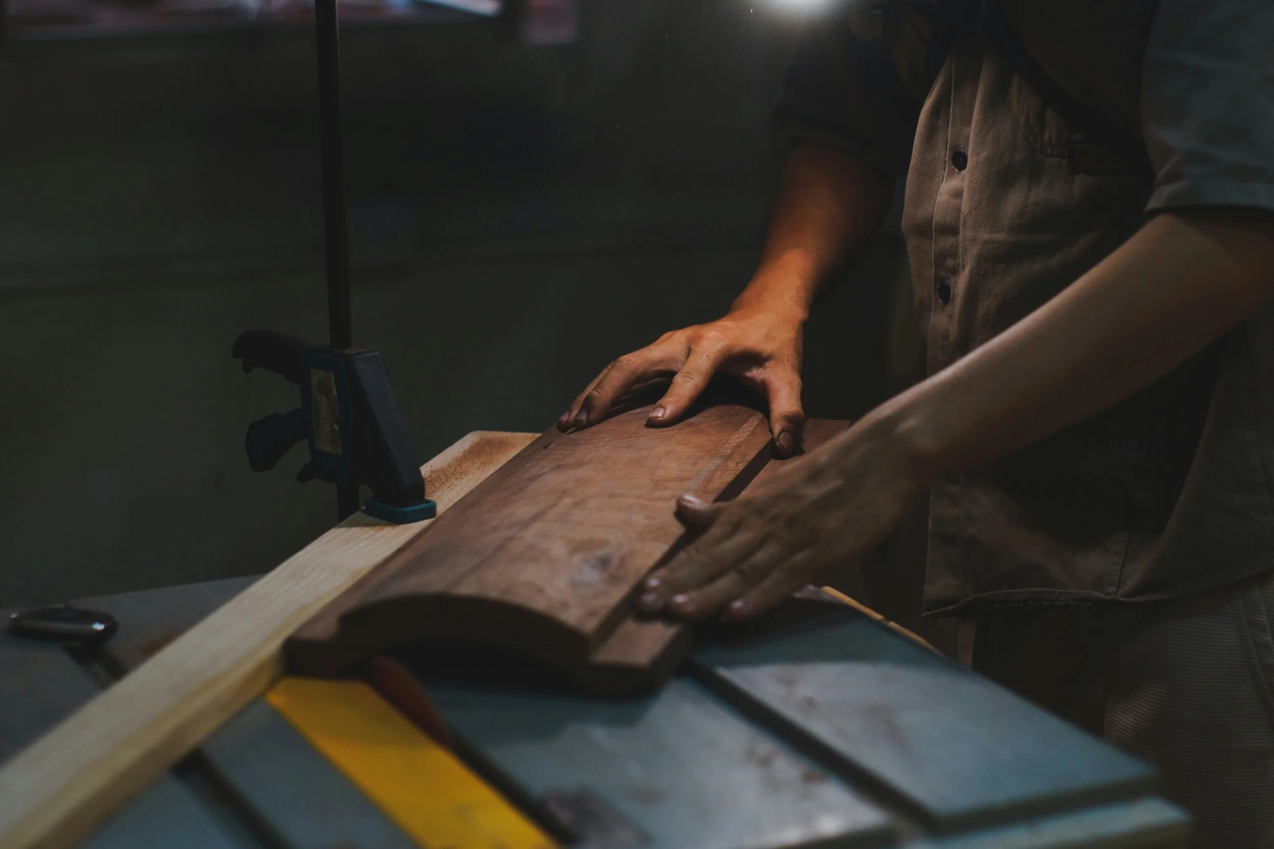 Unsplash Woodworking Stock Image