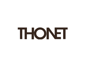 Das Bild zeigt das Logo von Thonet, einer bekannten Möbelmarke.