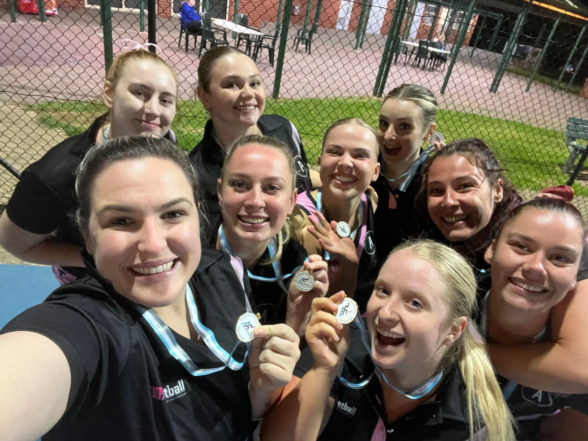 Premiership winning team selfie