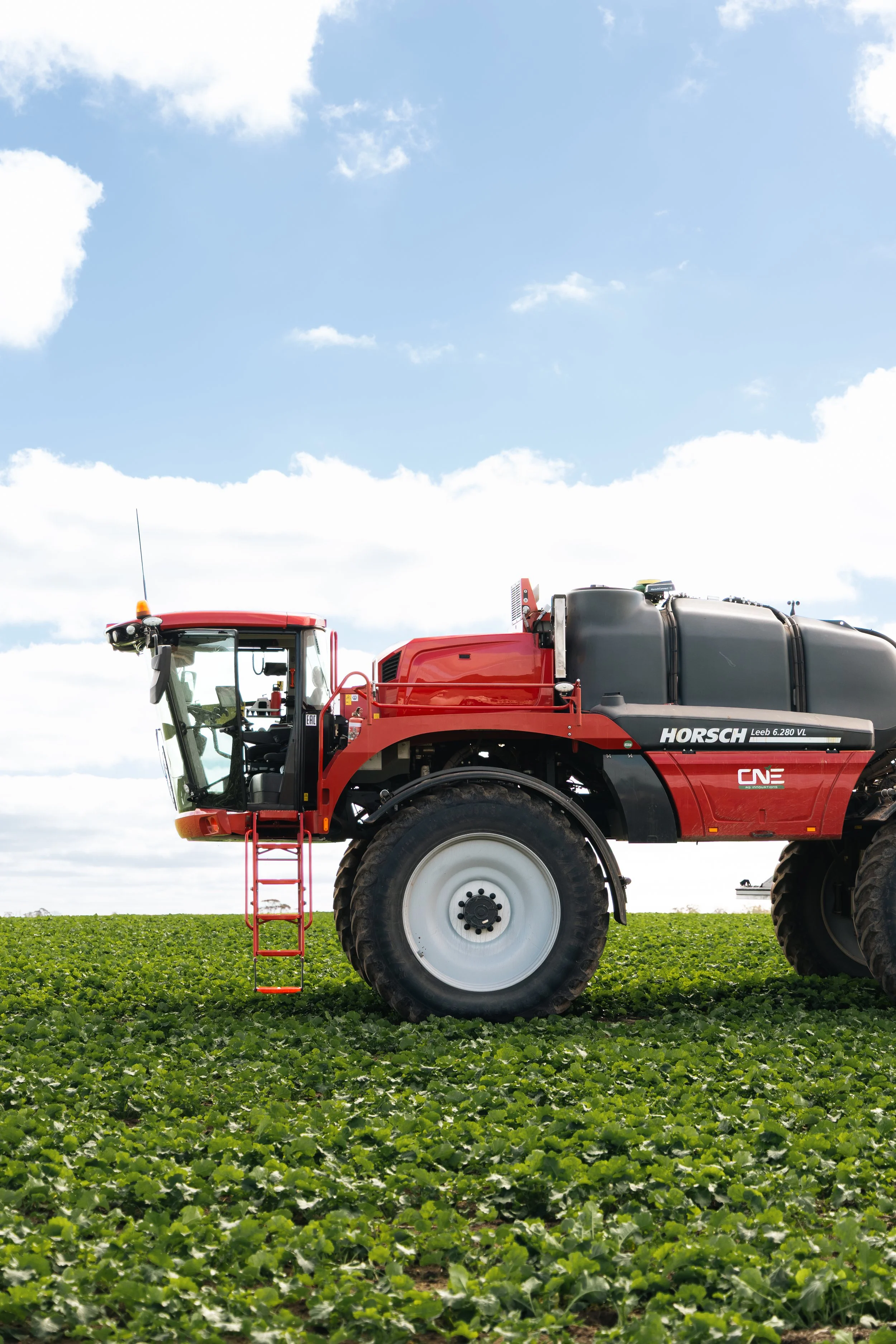 HORSCH SP self-propelled sprayer in a green crop