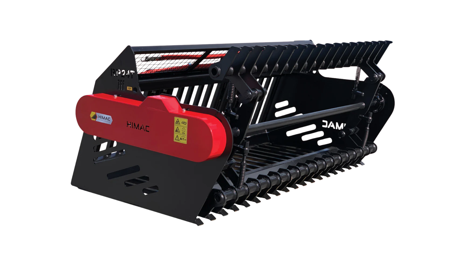 HIMAC tined rake attachment