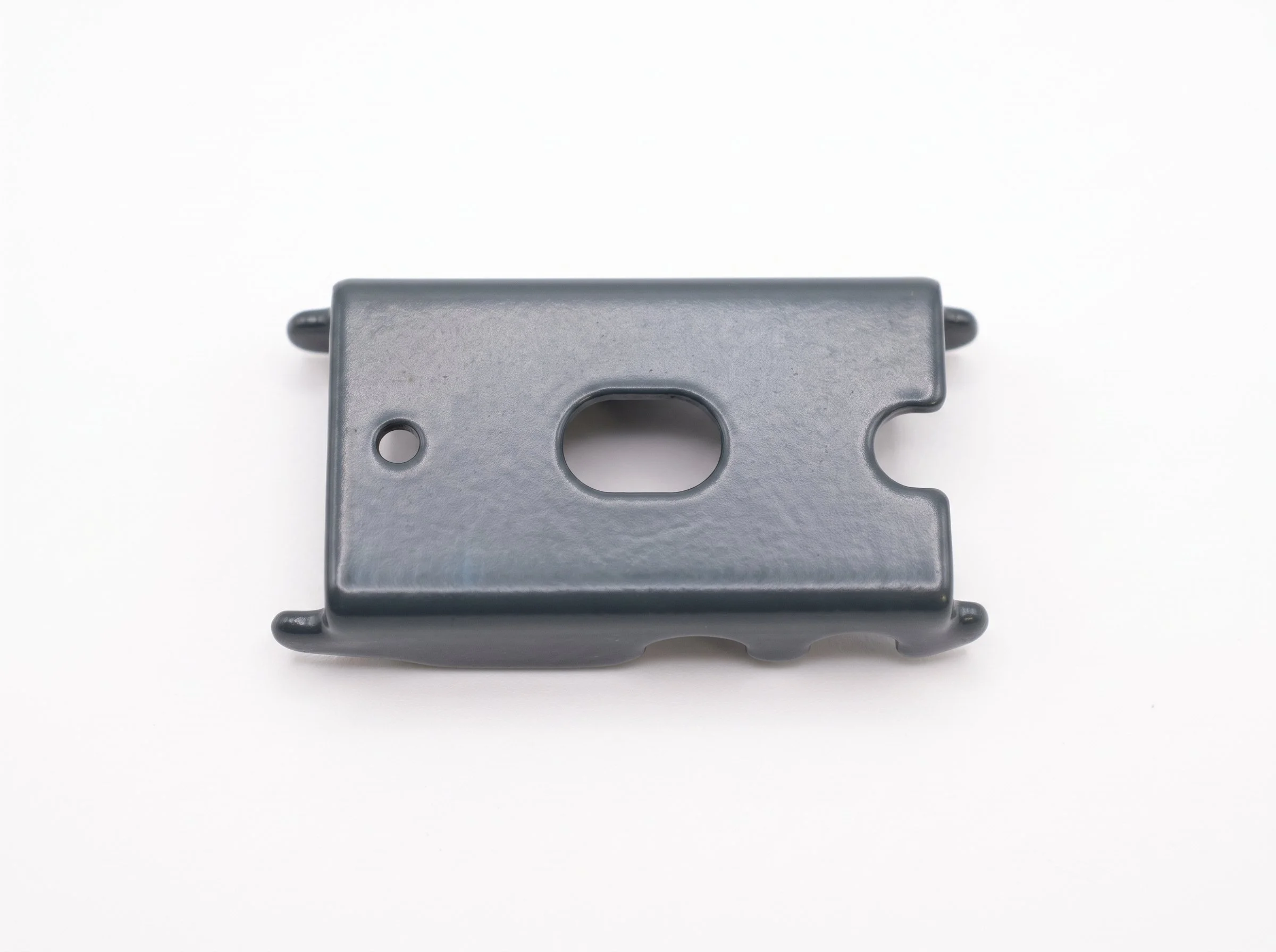 Clip de fixation en acier - Plastifié gris RAL 7016