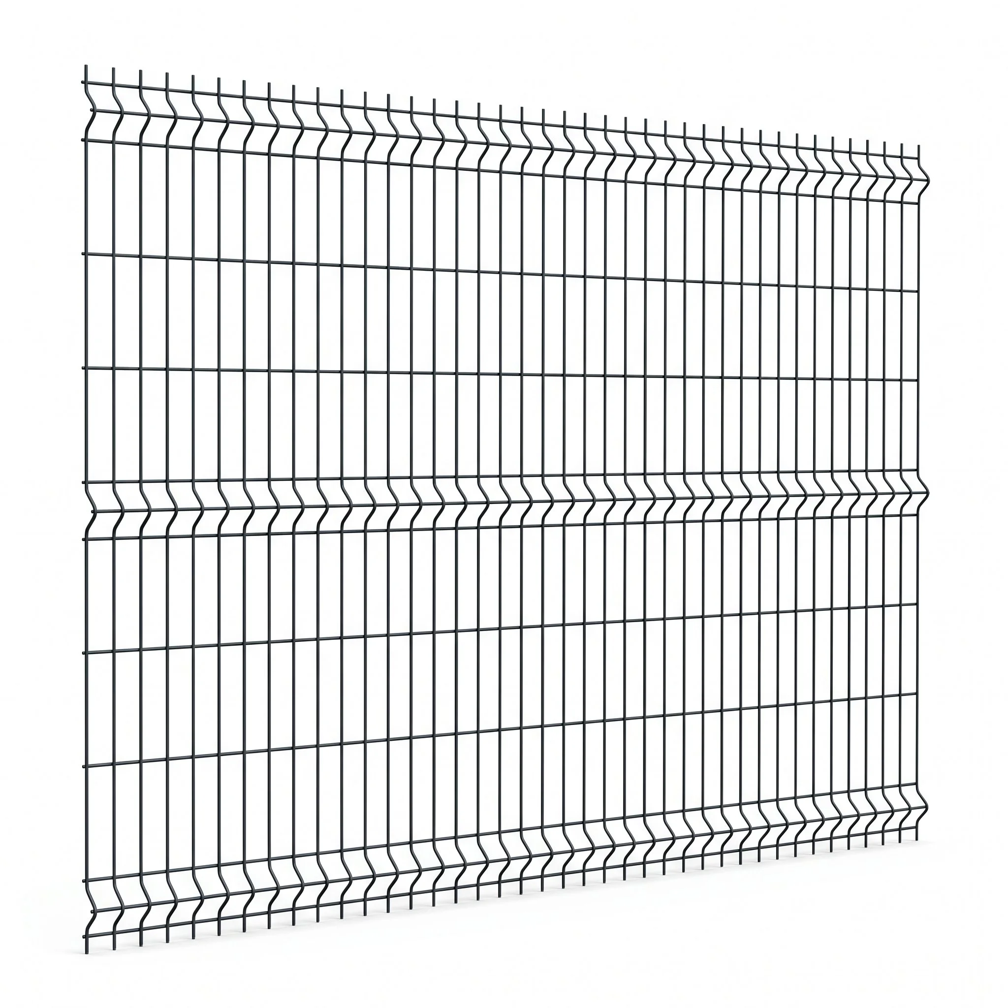 Panneau grillage rigide Gris RAL7016 fil Ø5 mm galvanisé et plastifié - 2,50 M x 1,73 M