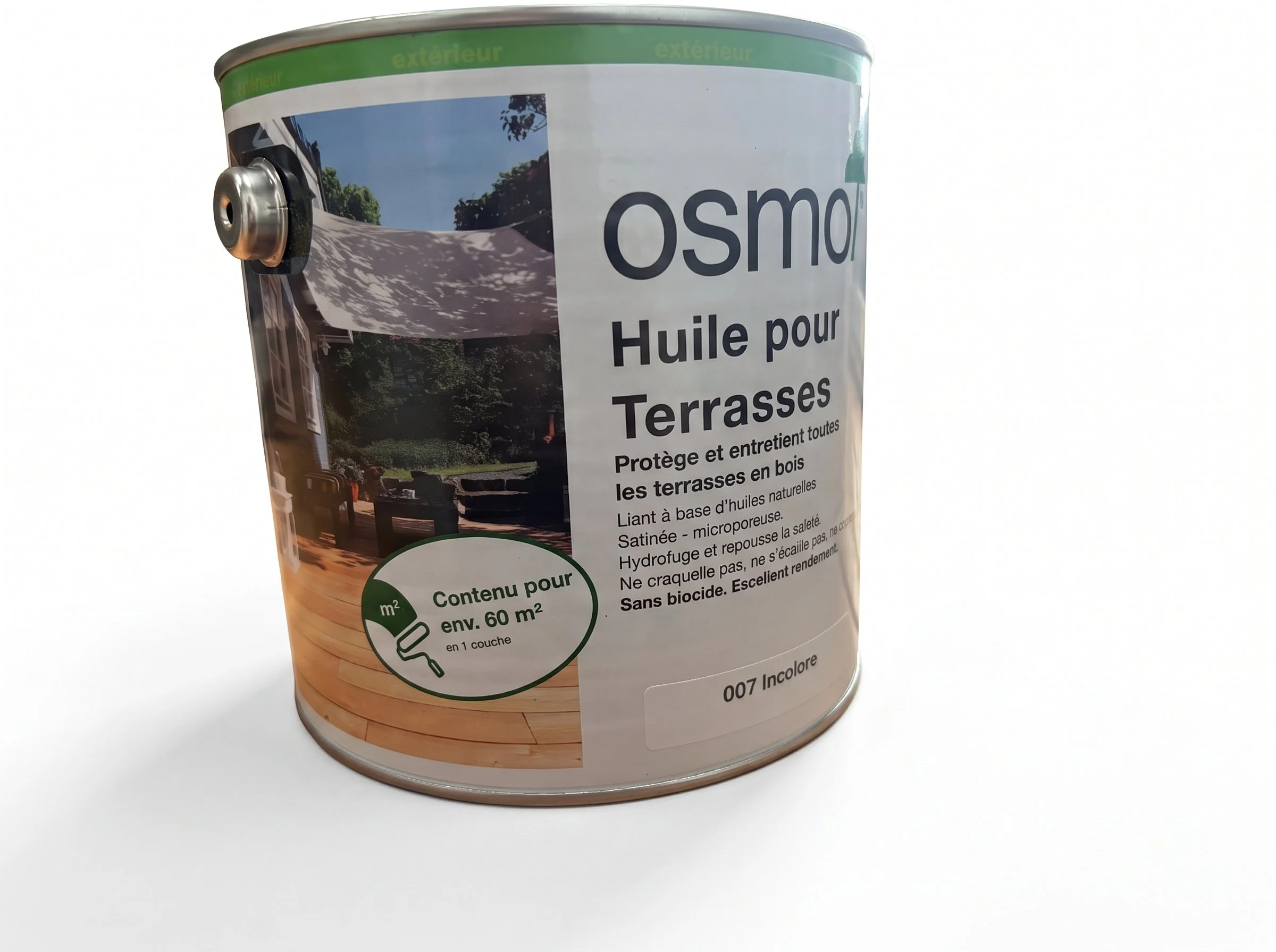 Osmo 007 Huile coloris teck - Transparent - 2,5L