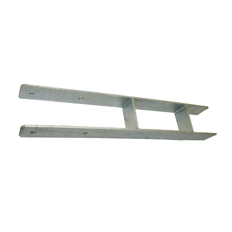 Support de poteau en H galvanisé pour poteaux de 9 x 9 cm