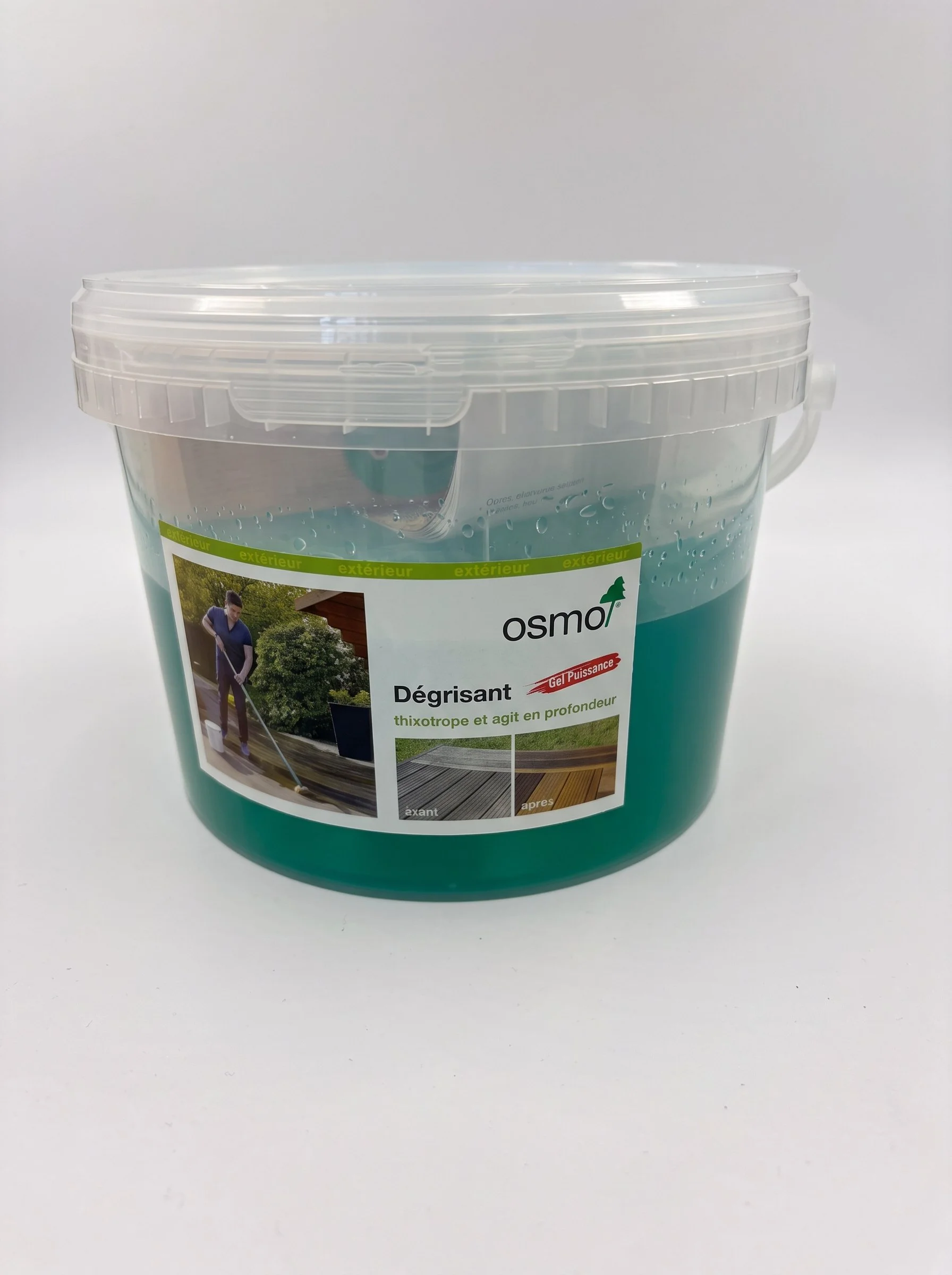 Dégriseur bois gel 2,5 L + brosse OSMO