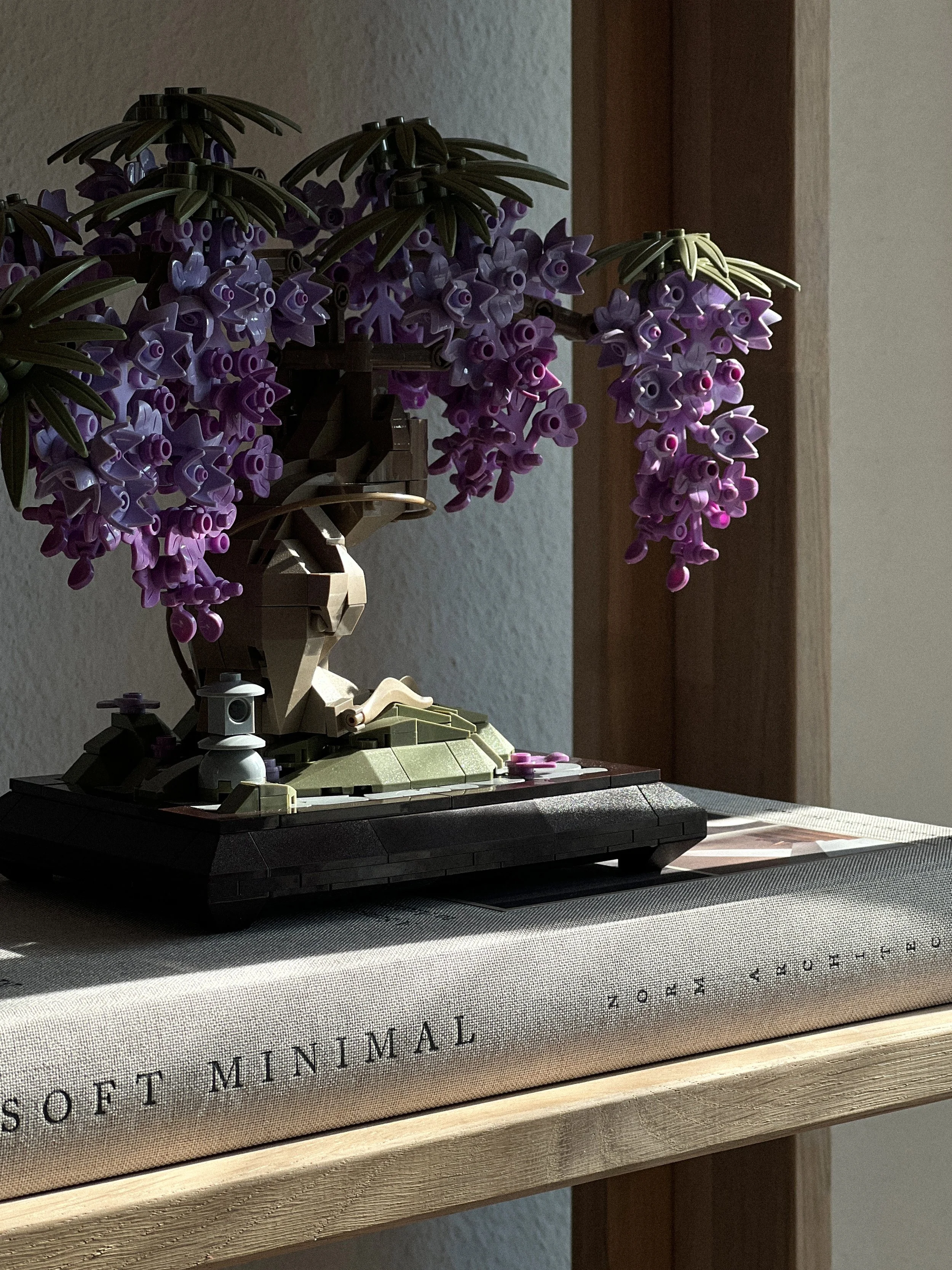 Nifeliz Wisteria Tree botanical brick model photographed in soft natural light