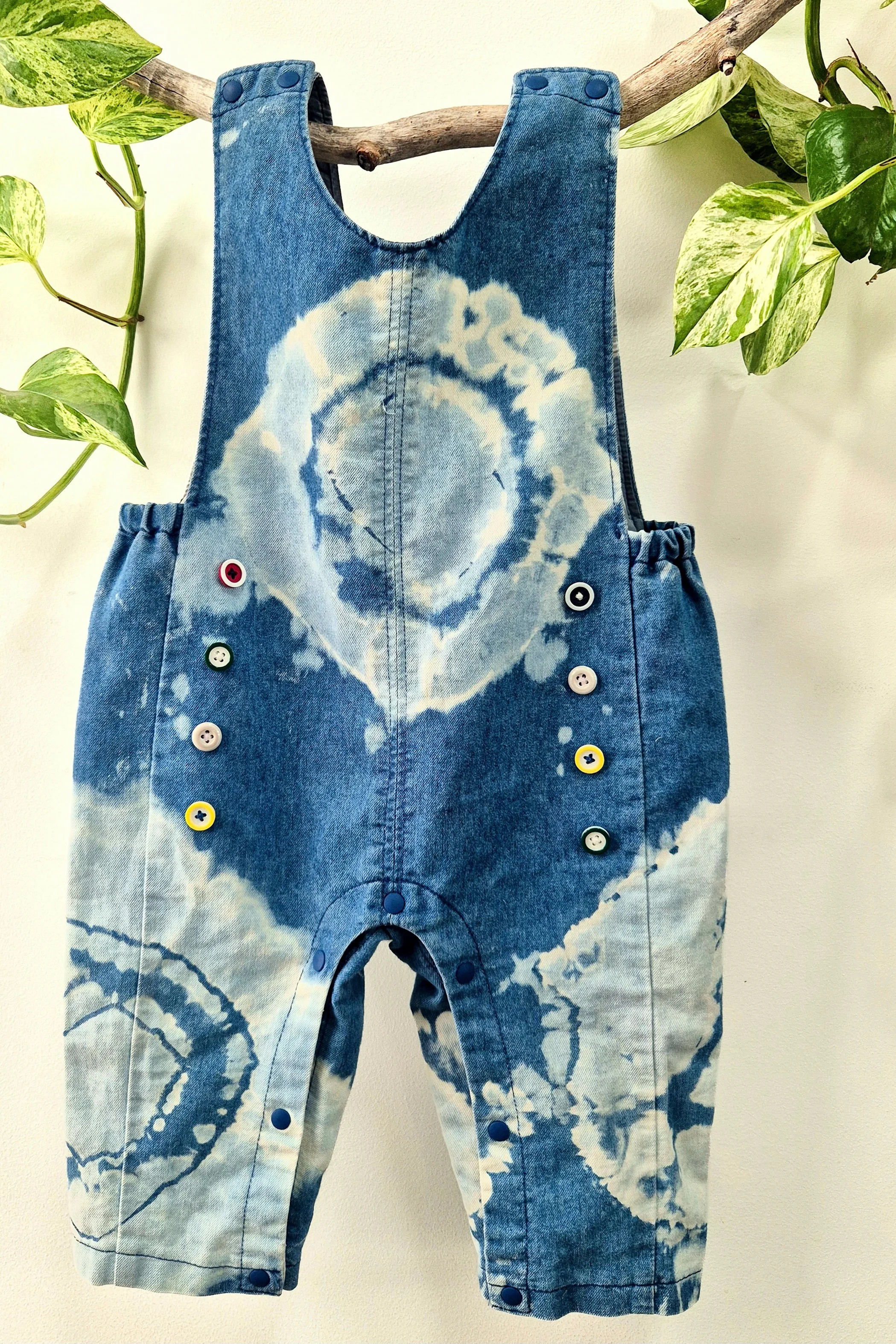 ESTUARY Button Coveralls (12 months)