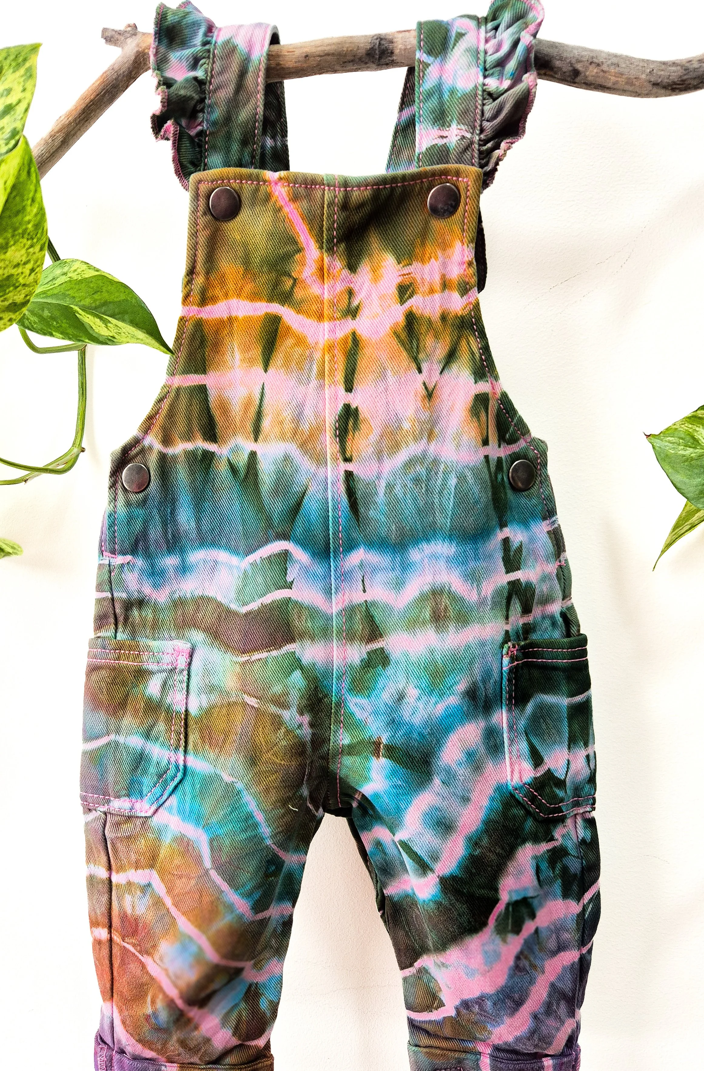 WILD CURRENT Denim Mini Overalls (000)