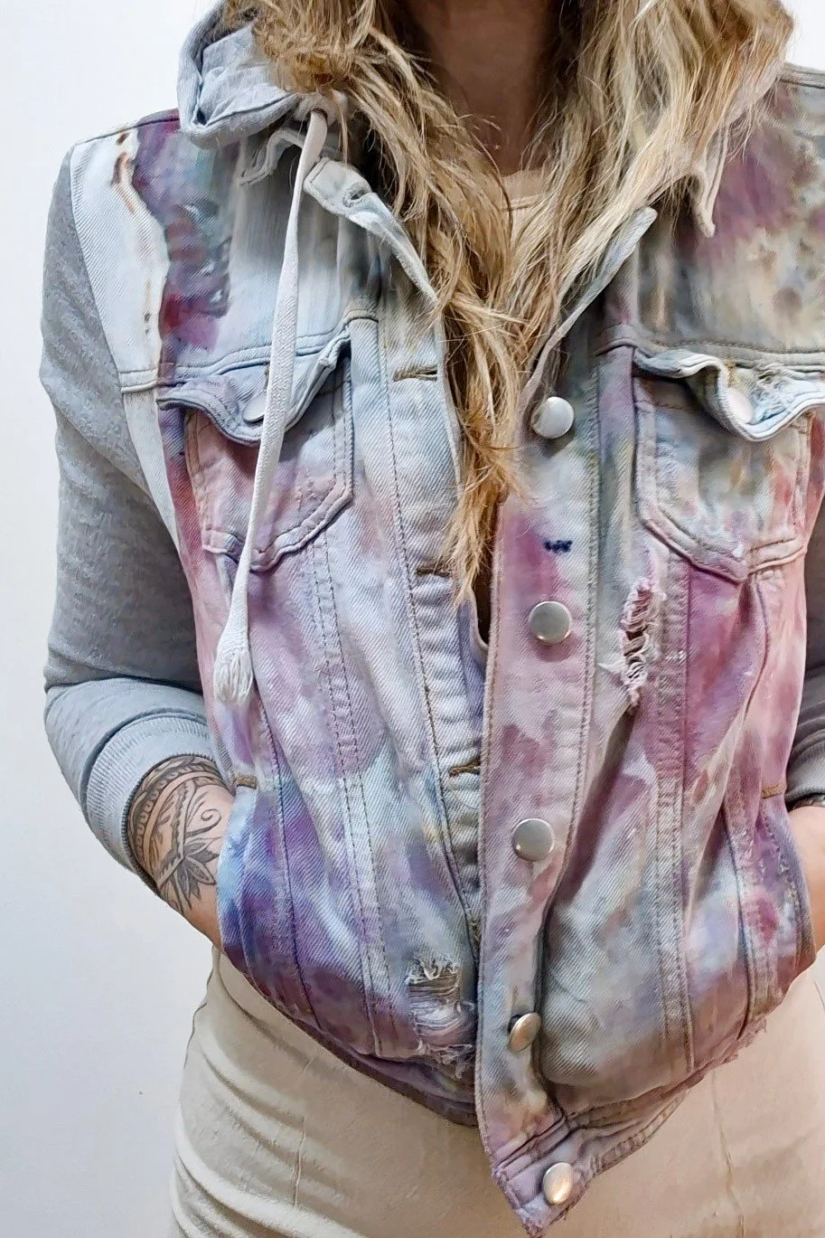 NO HARD FEELINGS Distressed Jacket (10-12)