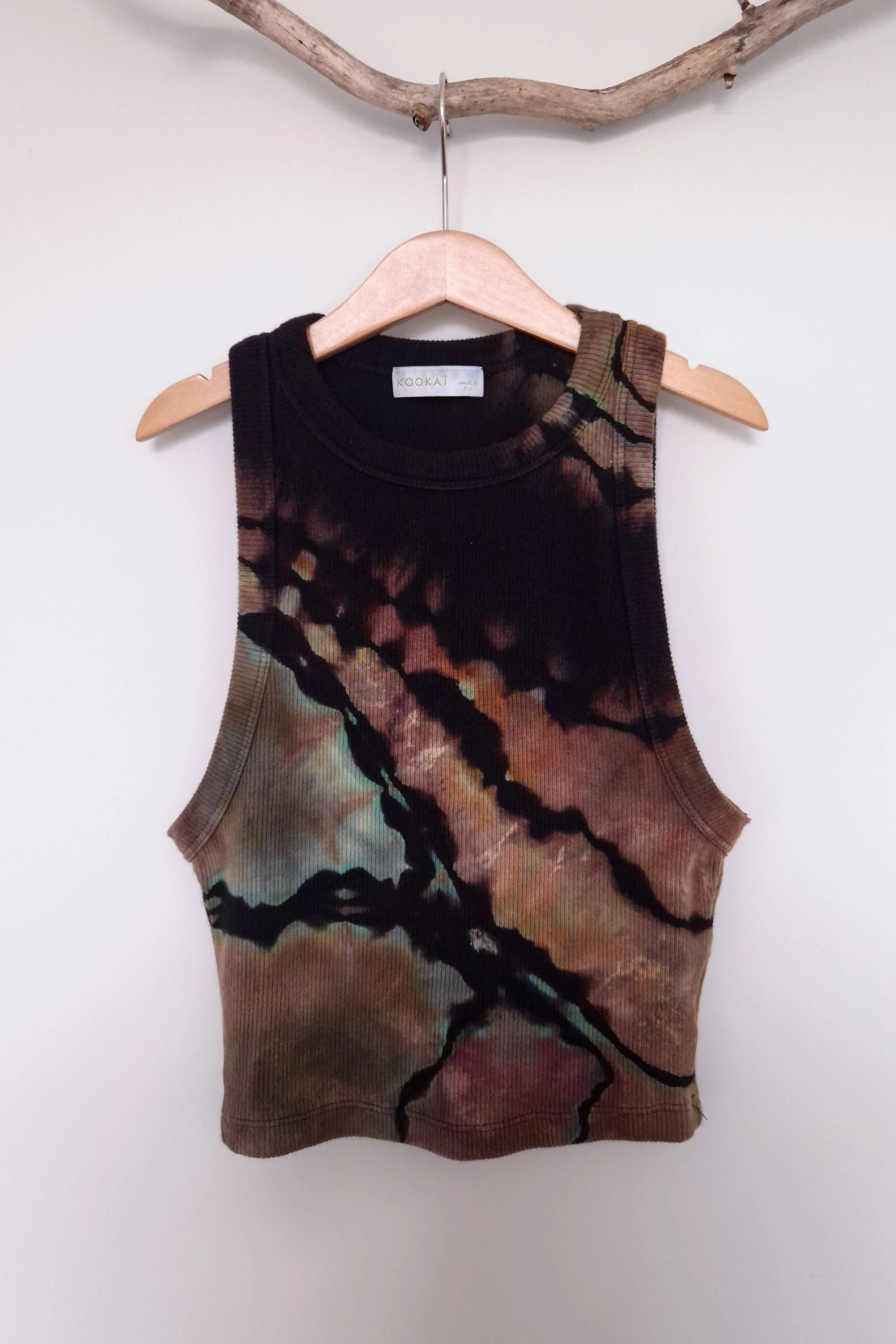 BAD SIGNAL Ribbed Crop Tank (8-12)
