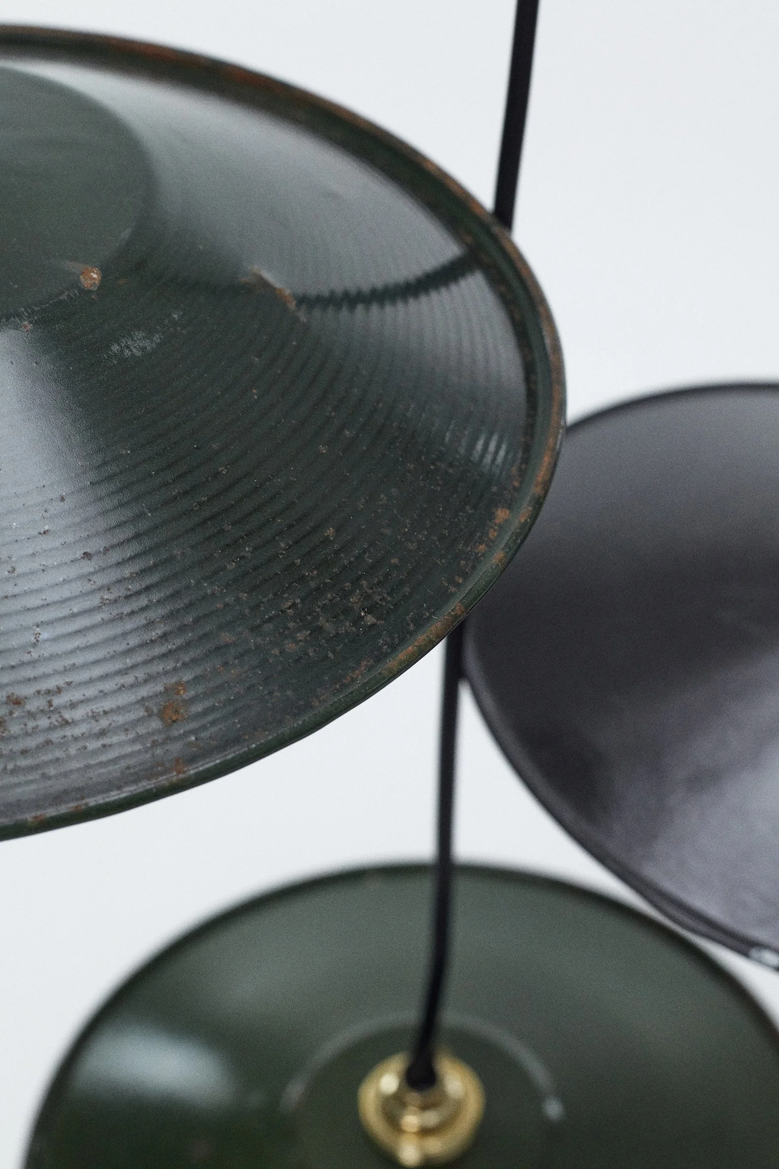 Enamel Hanging Lamps Quartet