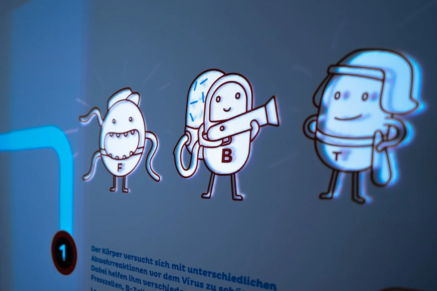 Lichtanimation Immunsystem