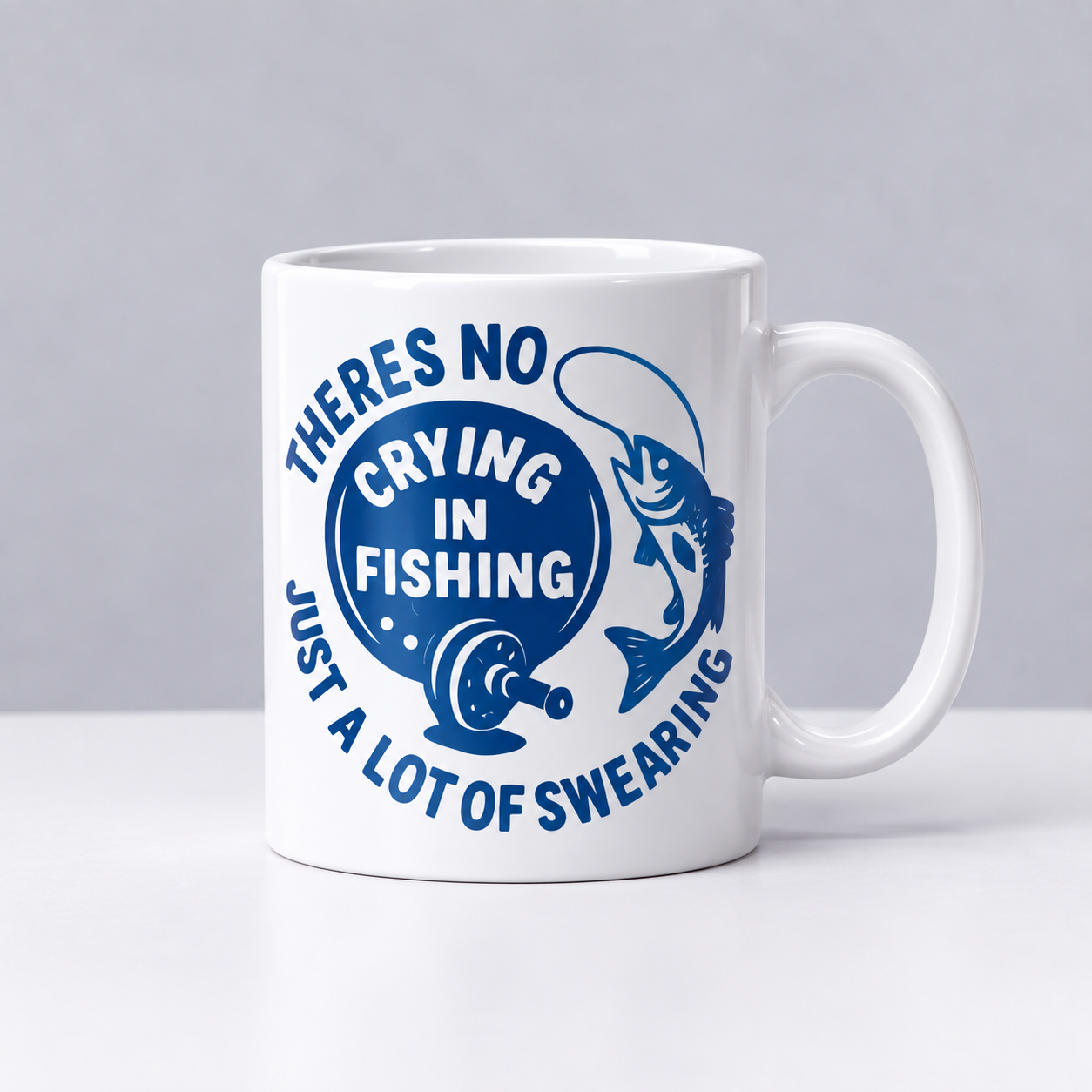 There’s No Crying in Fishing Mug