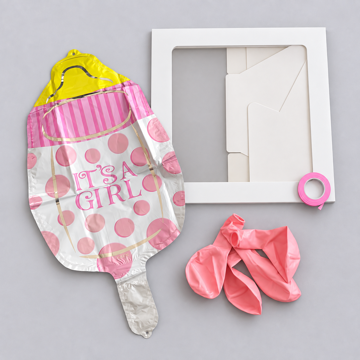 DIY Baby Balloon Box- Baby Bottle