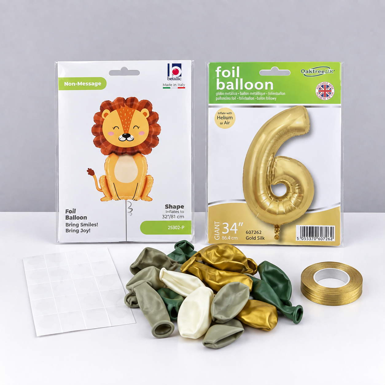 DIY Safari & Number Balloon Stack Kit