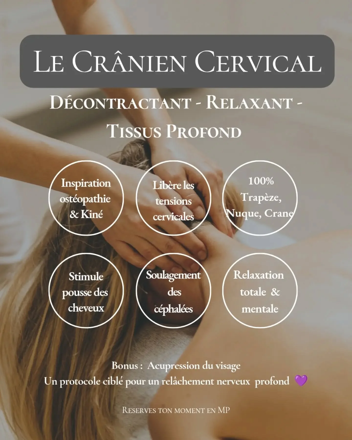 Les &eacute;paules jusqu'au oreilles, les cervicales nou&eacute;es, la nuque raide pour &laquo; tenir le coup &raquo;&hellip; 
&Ccedil;a te parle ?
Quand le mental est satur&eacute; &eacute;motionnellement, c'est le haut du corps qui encaisse tout.


