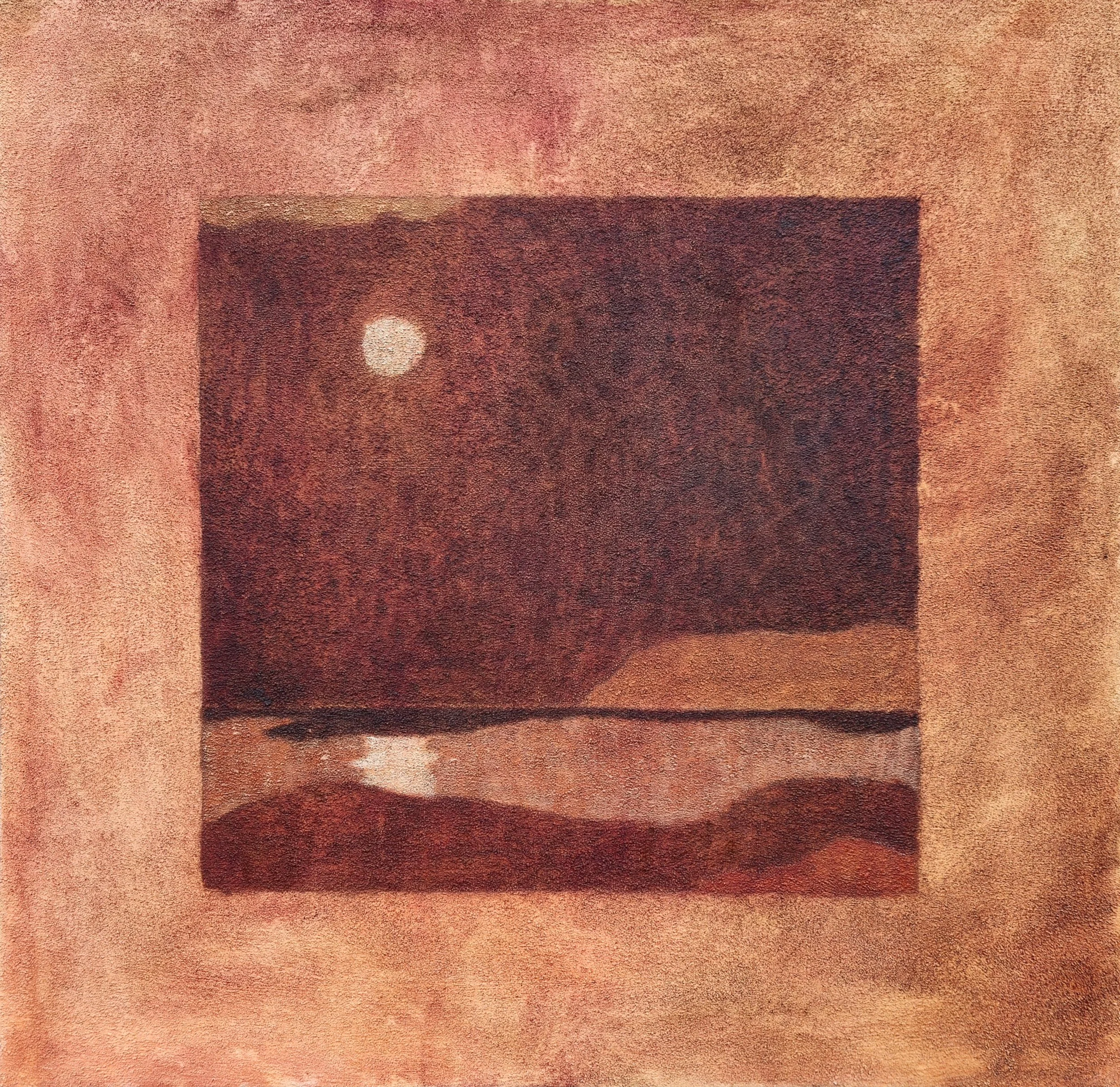 'bloom' // 90 x 90 cm // oil & sand on canvas

