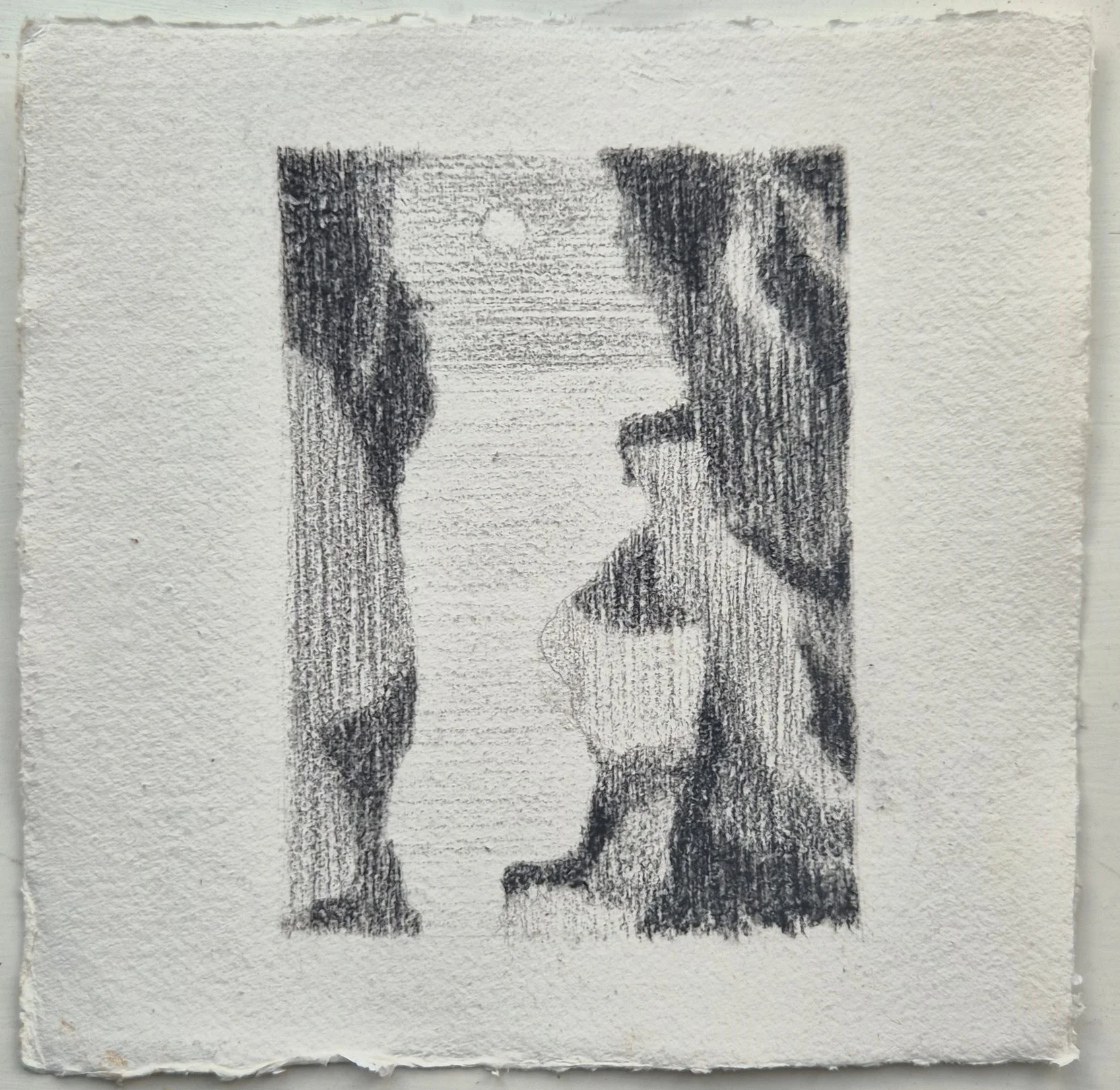 20 x 20 cm // dry pastel, coal & graphite on cotton