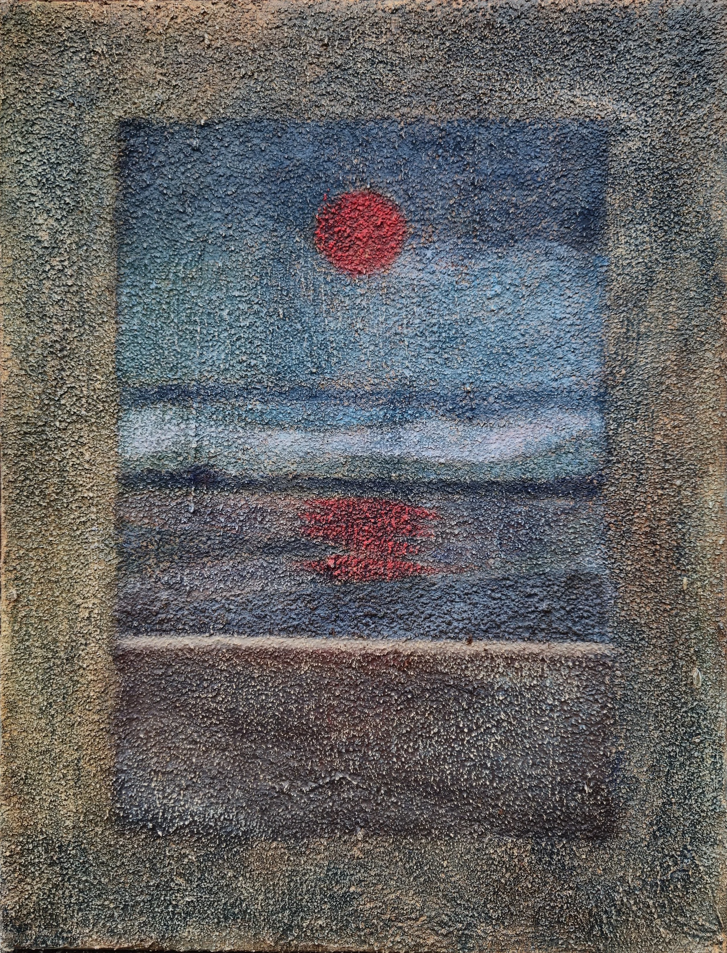 'wash' // 40 x 30 cm // oil & ground coffee on canvas