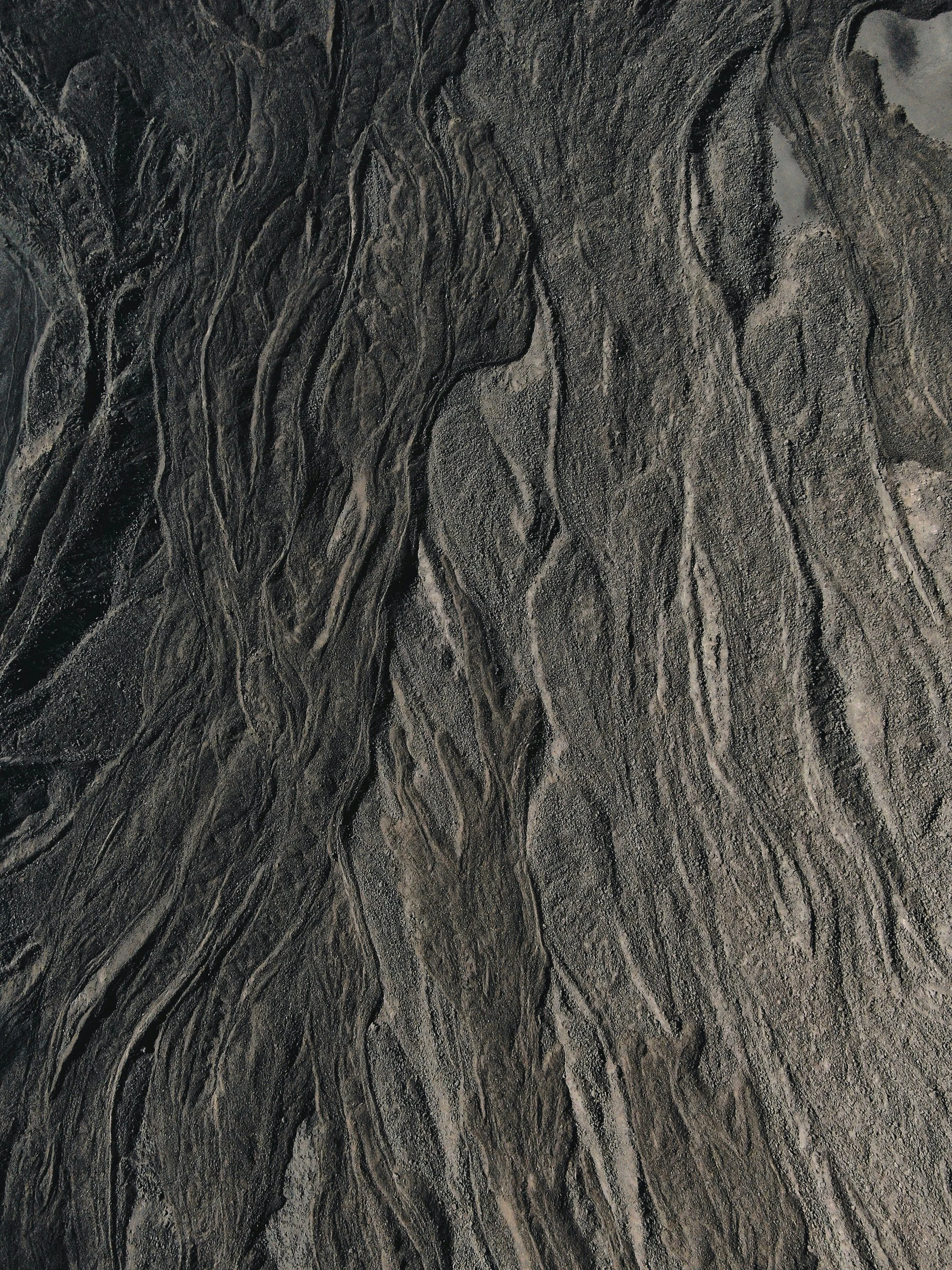 Abstract birds eye view of textural landscape