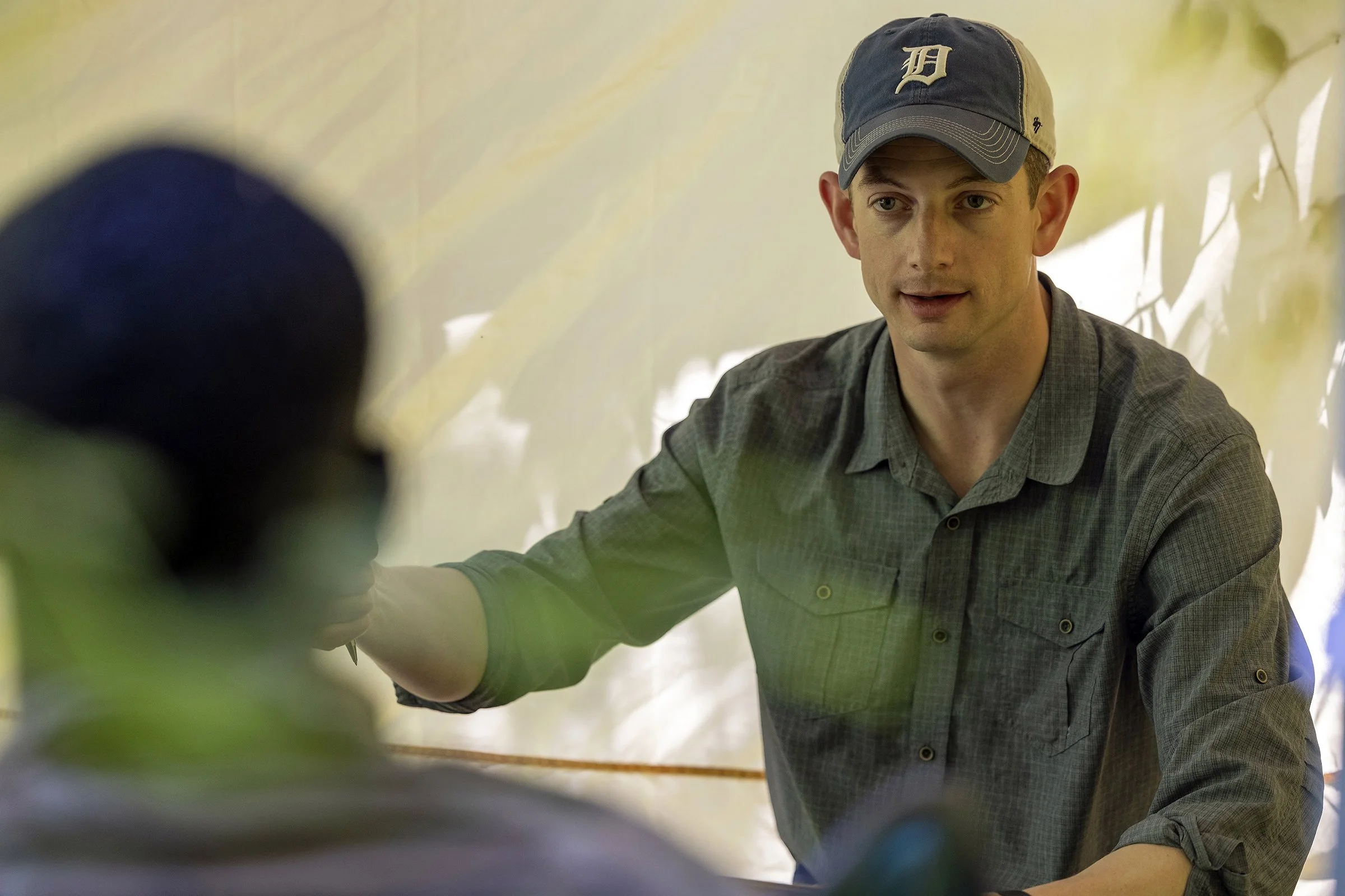 Ben Ordiway, creator of Moral Terrain Coaching, conducts a coaching session at the United States Military Academy, July 2024.