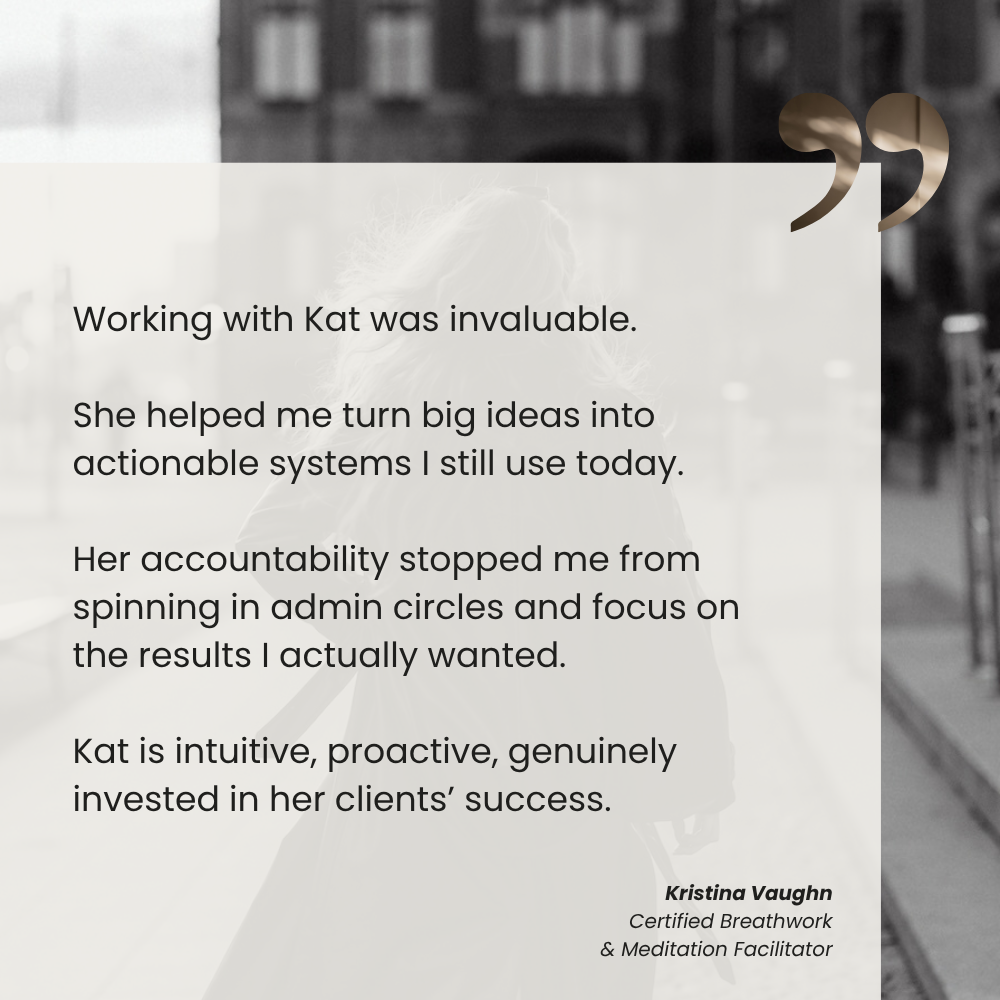 Client Testimonial from a certified breathwork and meditation facilitator.