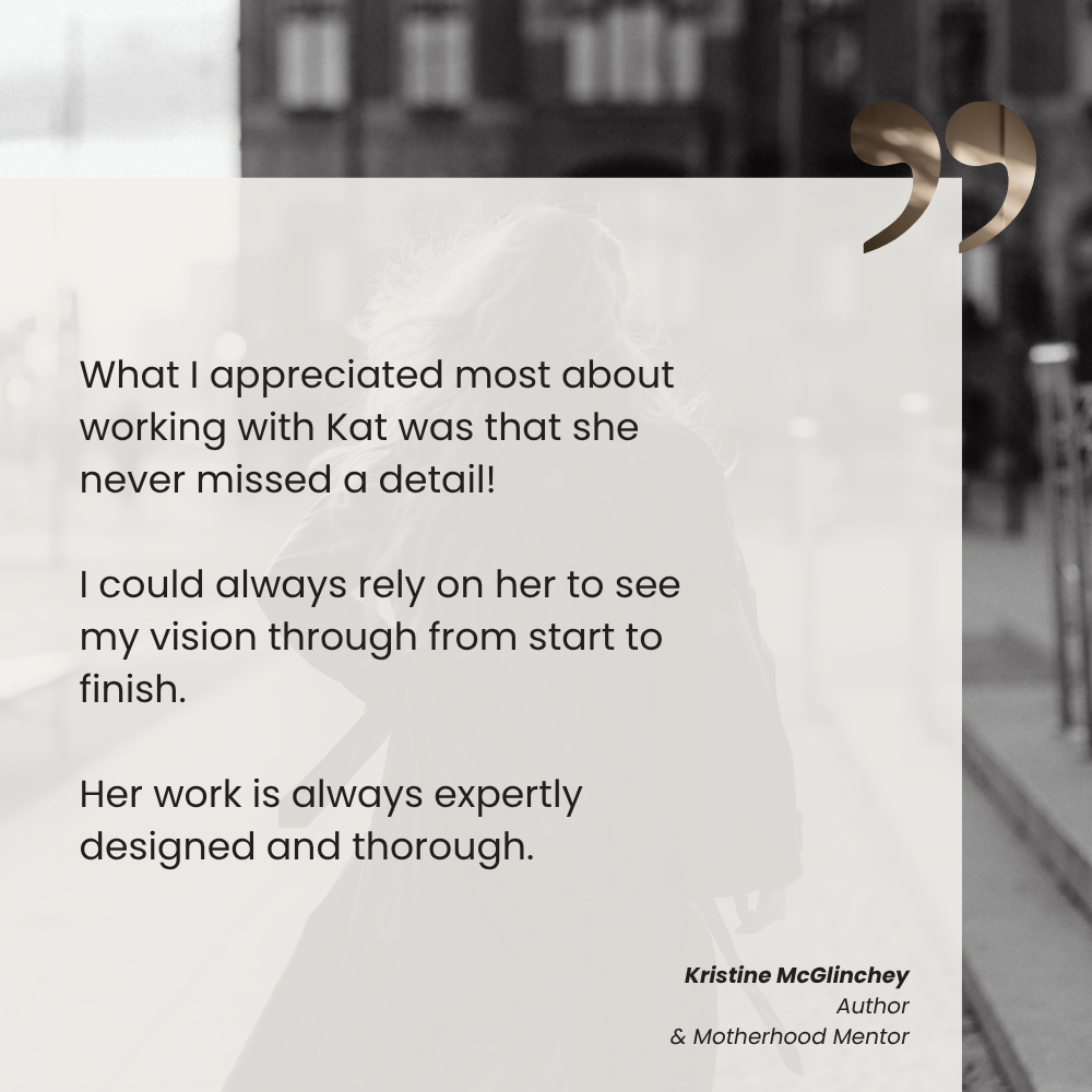 Client Testimonial from an author, coach, mentor.