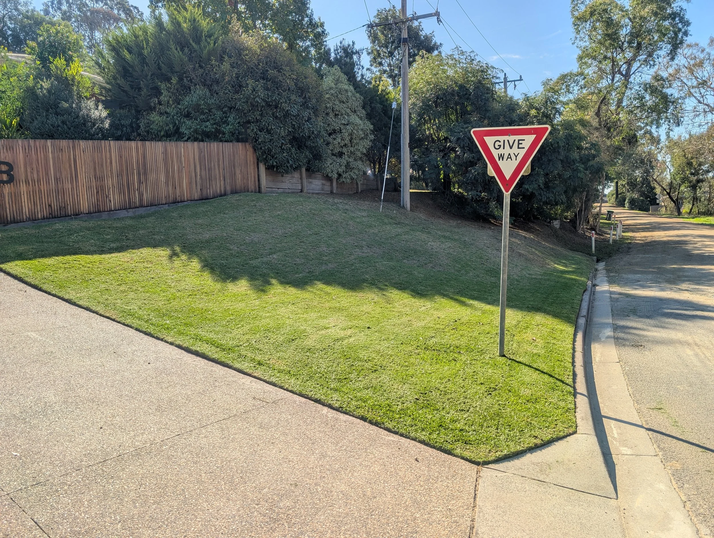manicured lawns after