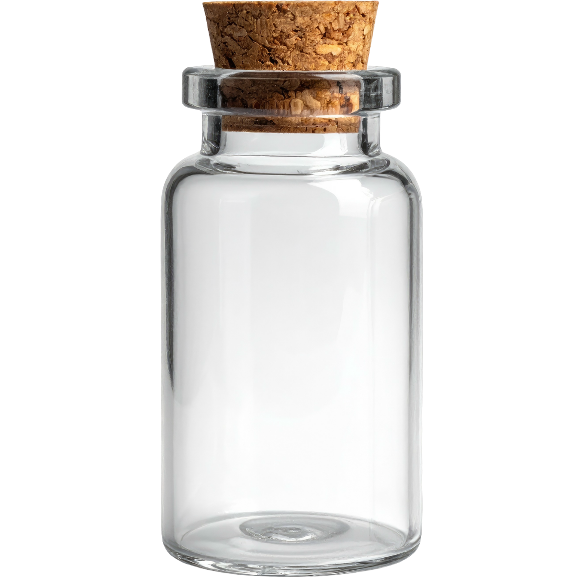 A small glass vial used at the refillery at Burley Sustainable General Store in West Jefferson, NC.