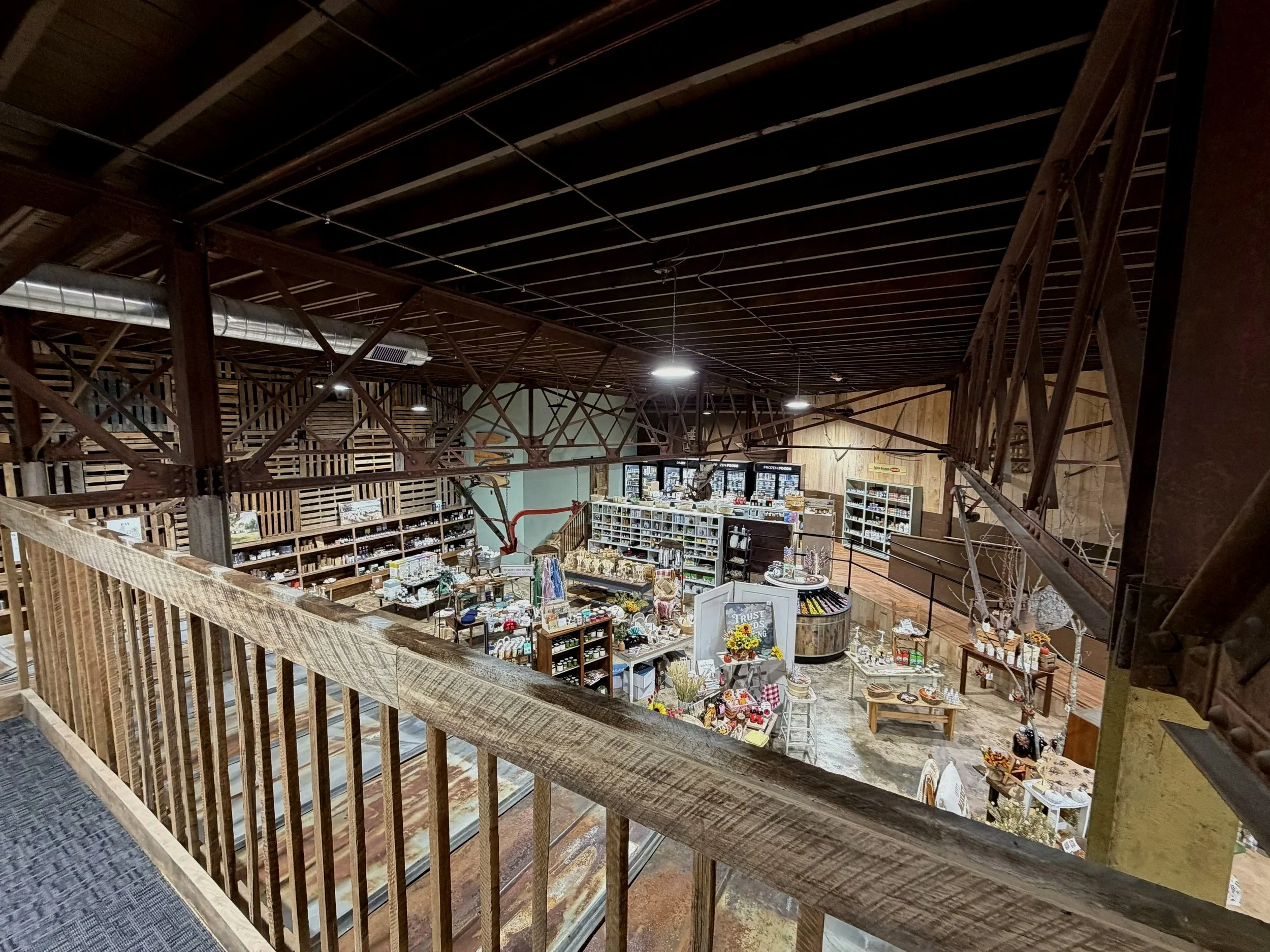 Interior of Burley Sustainable General Store in West Jefferson, NC.