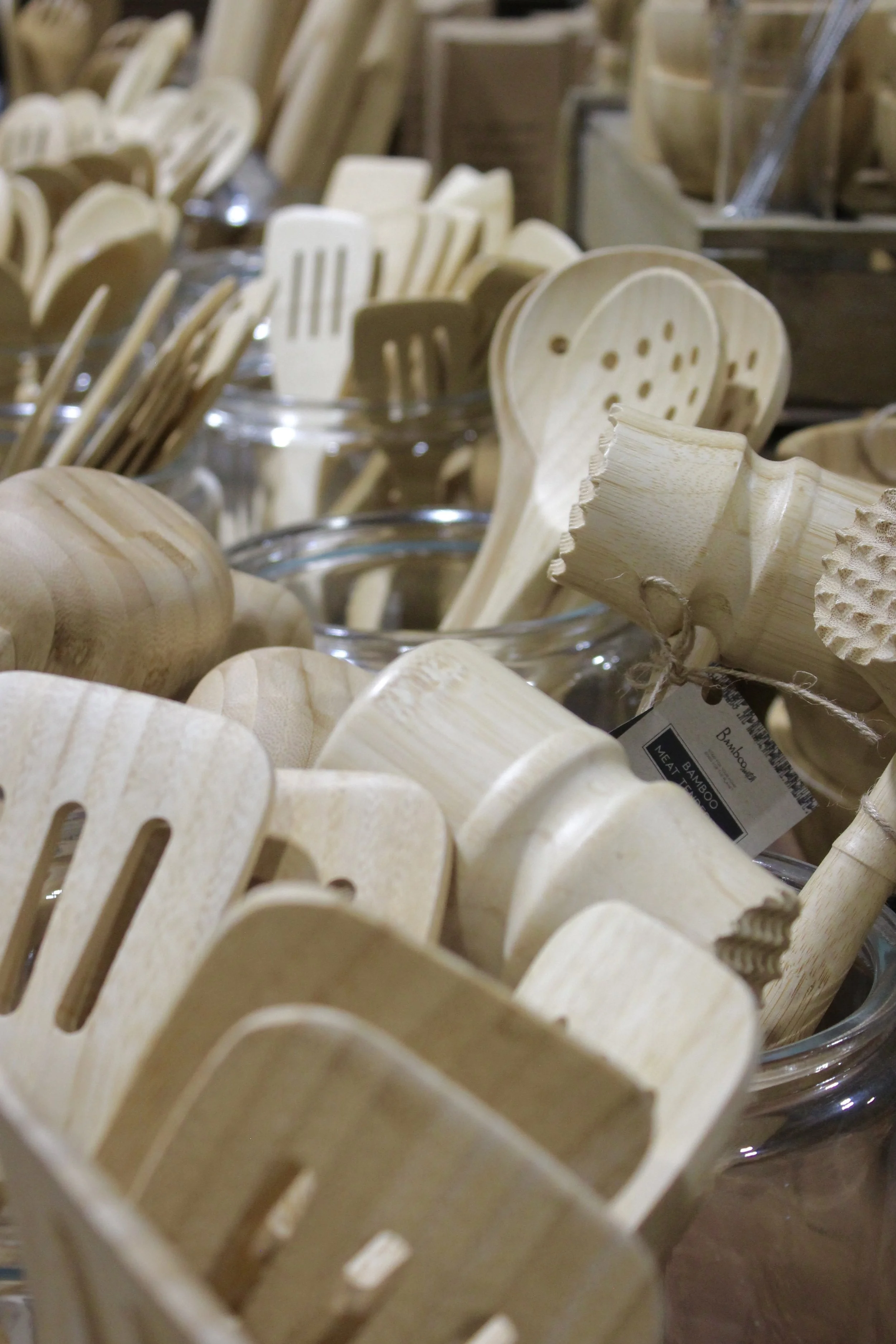 Sustainable kitcen utensils at Burley Sustainable General Store in West Jefferson, NC.
