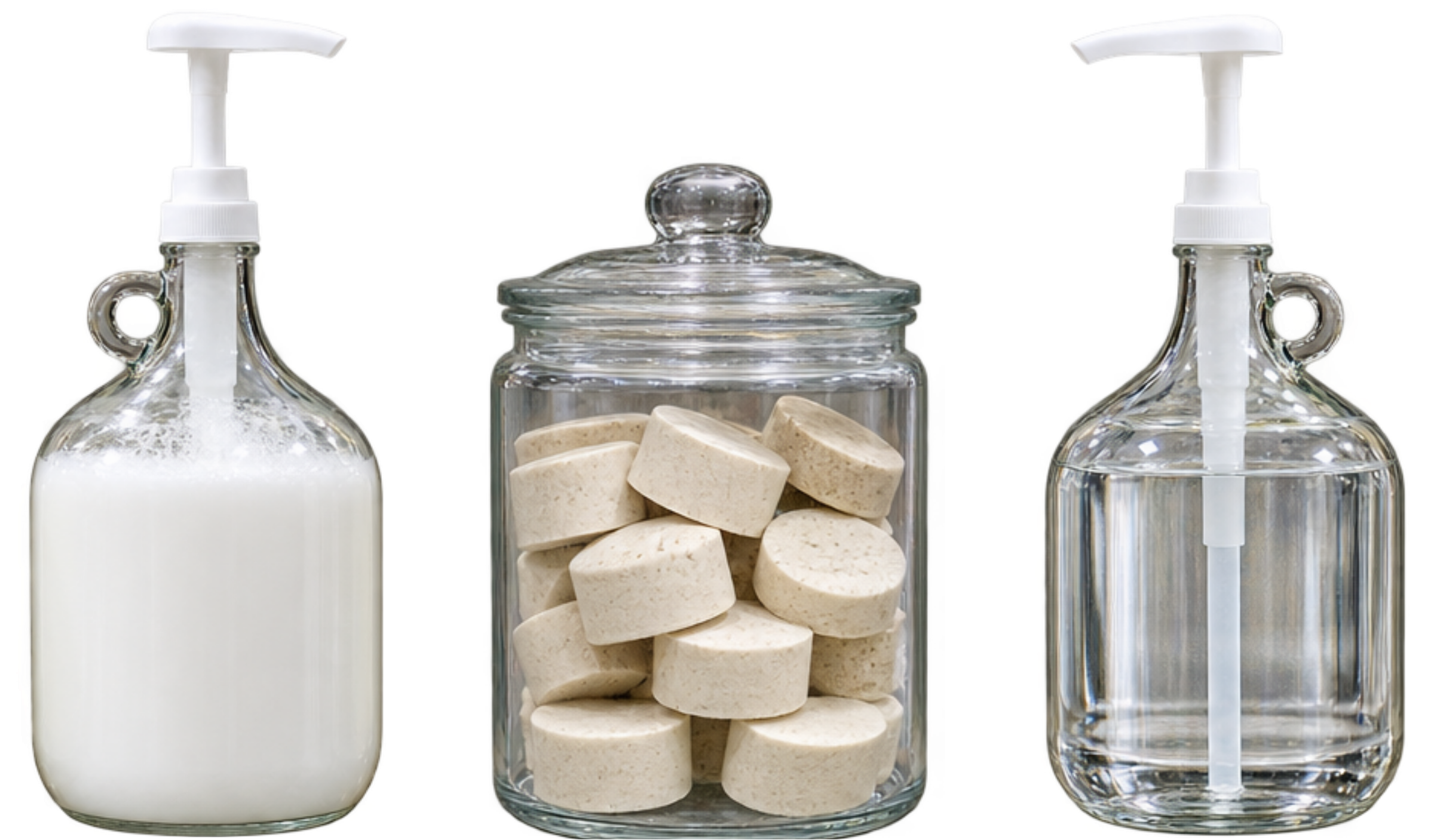 Refillable items at Burley Sustainable General Store in West Jefferson, NC.