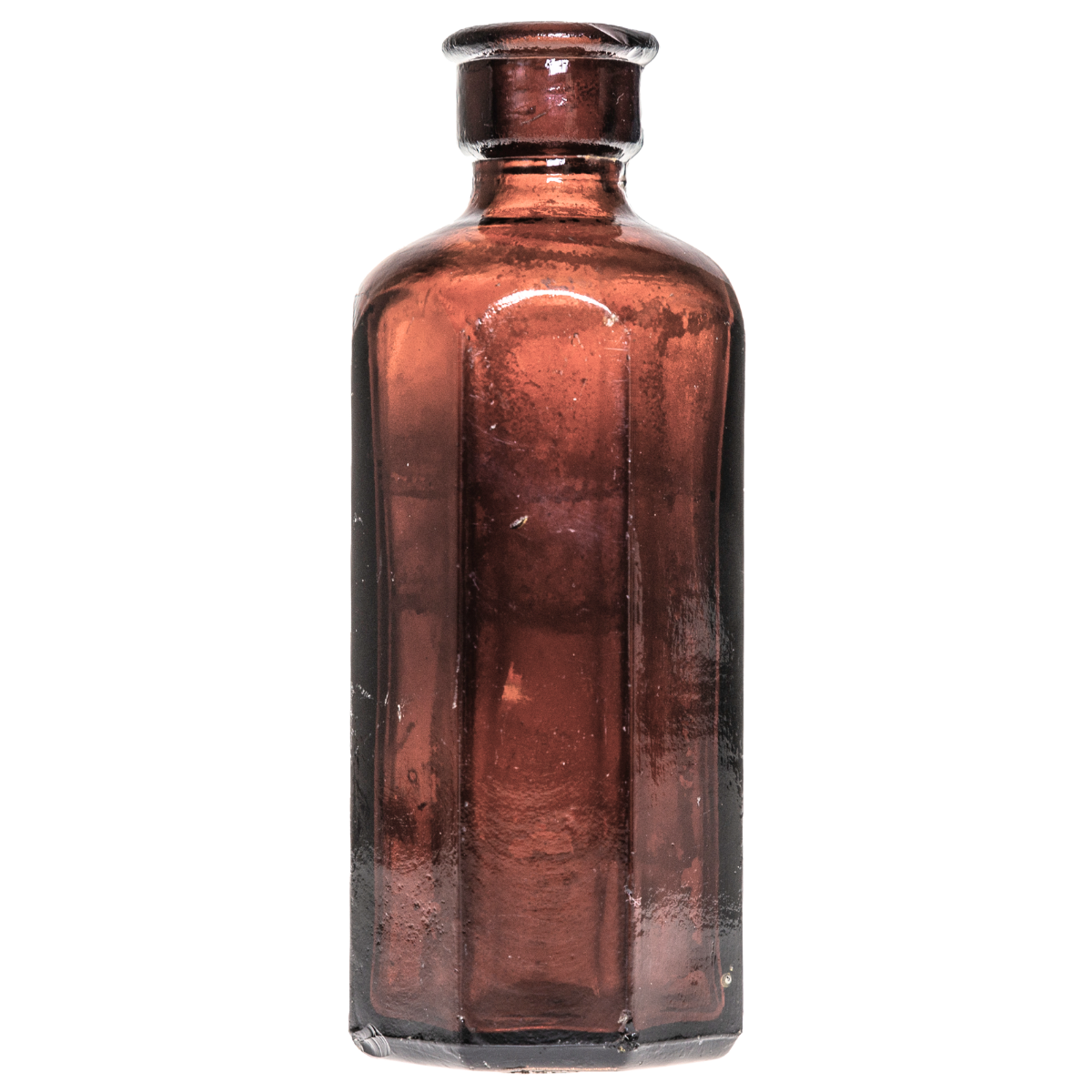 Vintage brown glass bottle used at the refillery at Burley Sustainable General Store in West Jefferson, NC.
