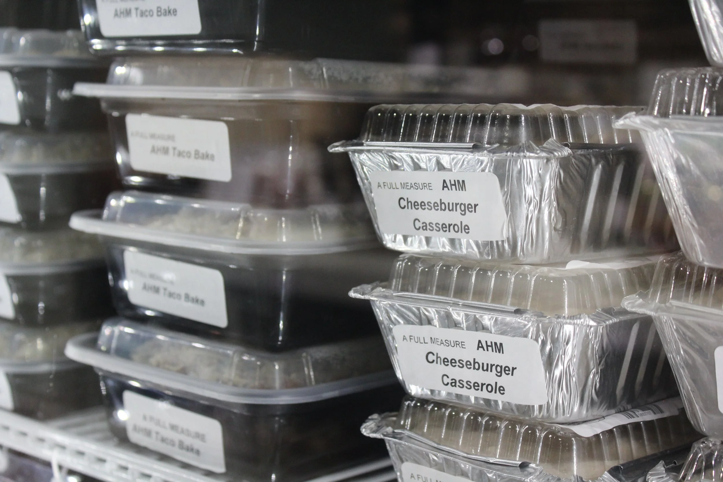 Ready to go frozen meals at at Burley Sustainable General Store in West Jefferson, NC.