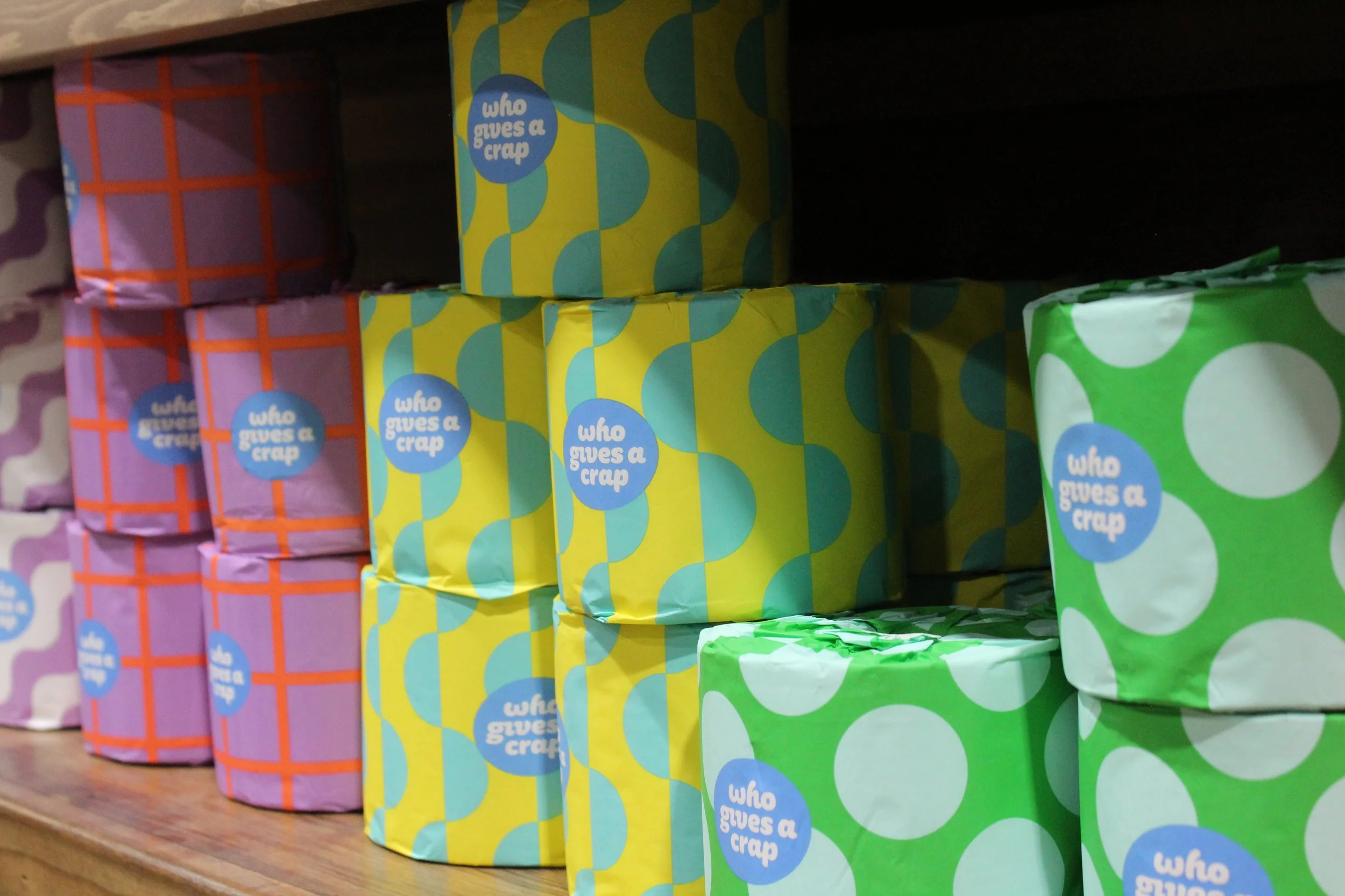 Organic toilet paper at Burley Sustainable General Store.