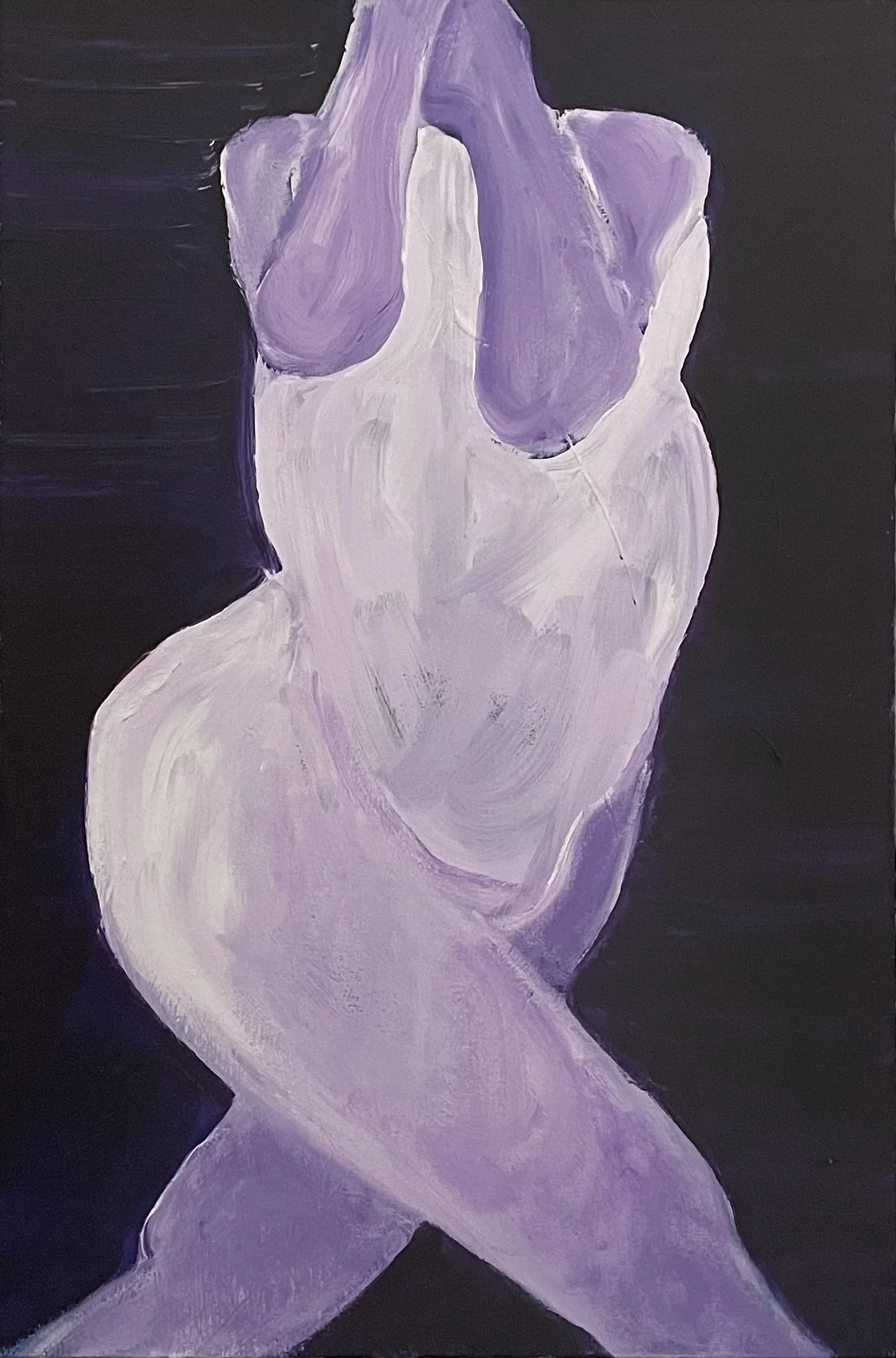 32. Stepping Pose with Purple