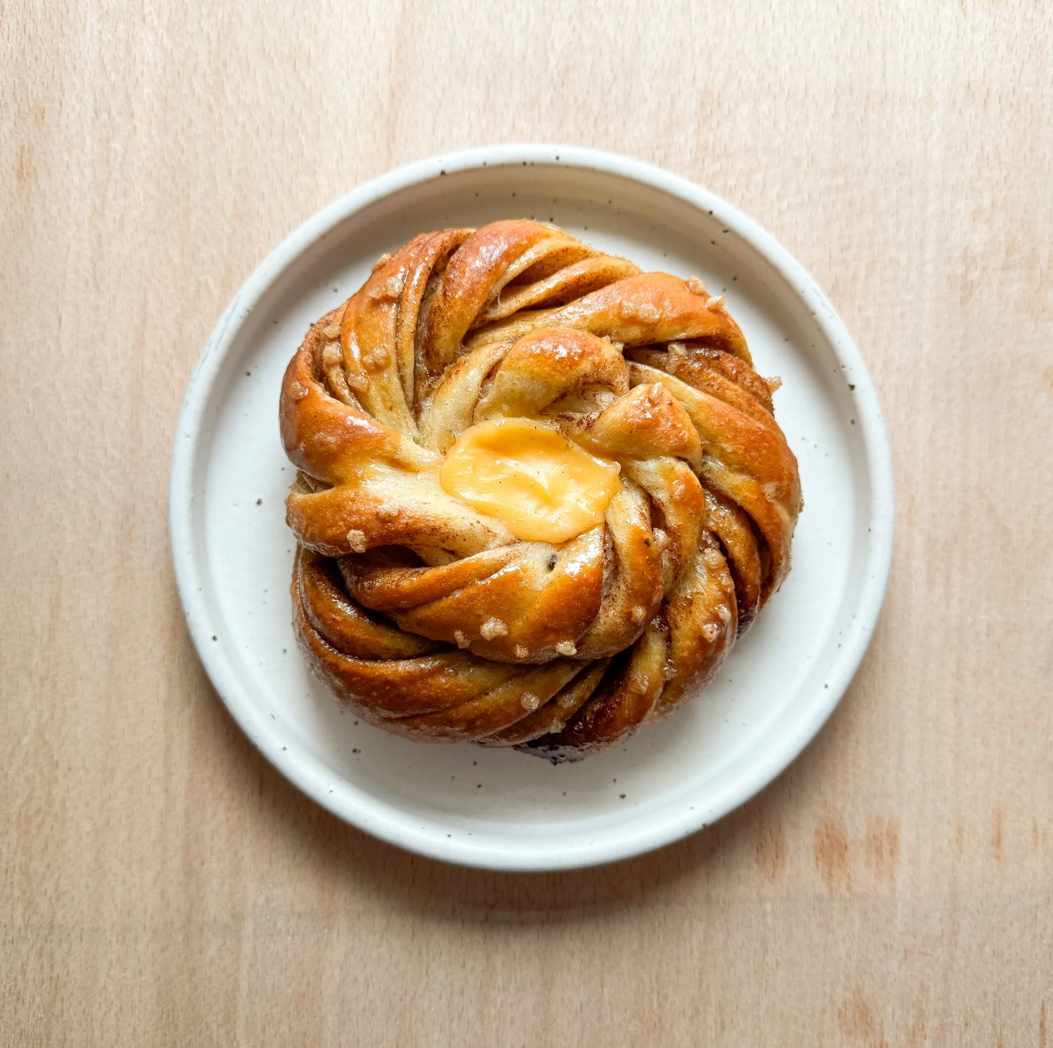 Cinnamon and Custard Bun
