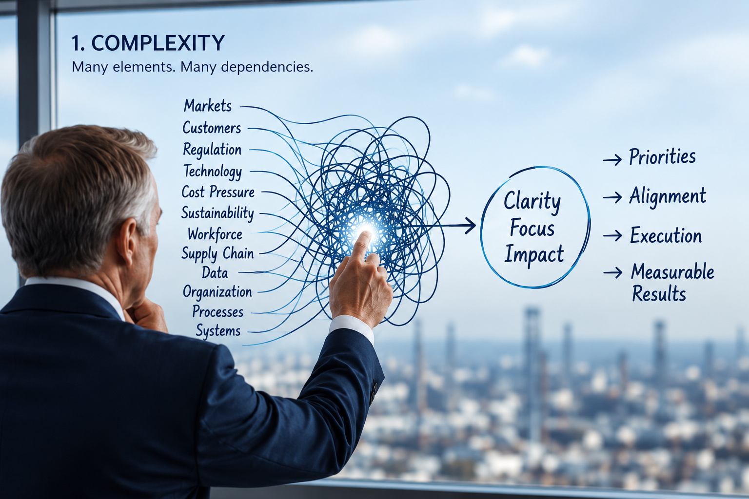 Dieter Eltschkner analyzing business transformation and performance