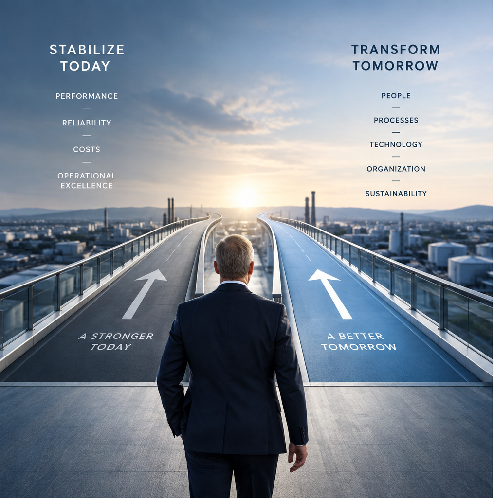 Transformation from operational performance to a better tomorrow
