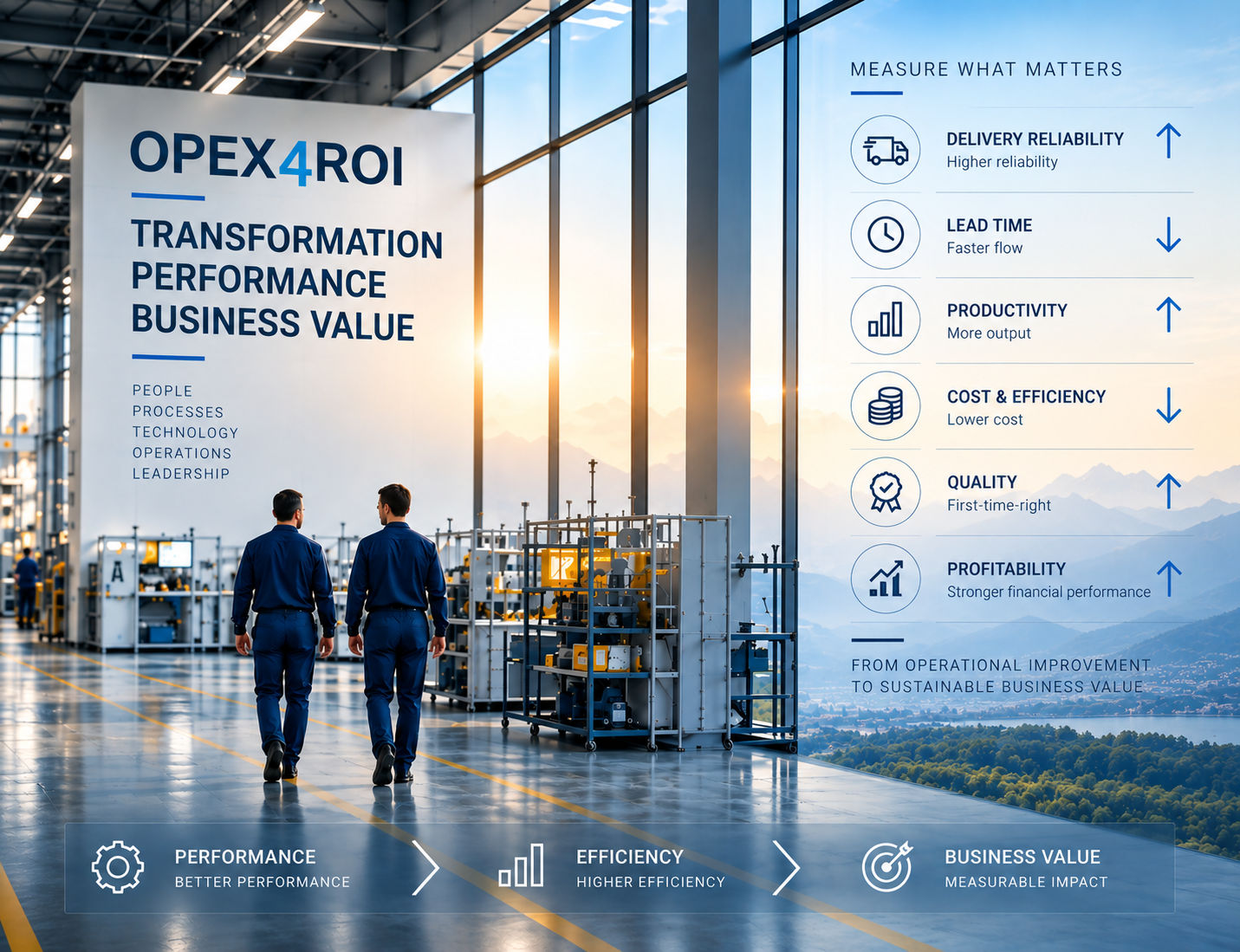 Operational performance management in an industrial environment. OPEX4ROI.