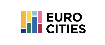 Eurocities logo, Brussels-based network of European cities, client of Masha Tarle