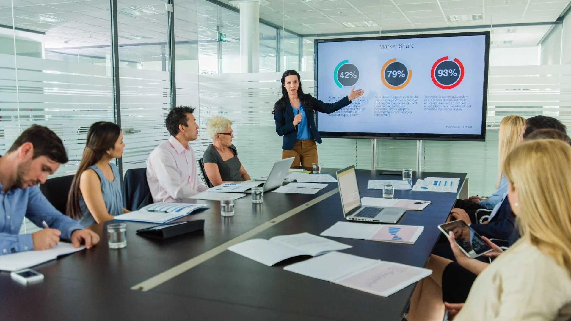 Presentation review and feedback session for a professional preparing a high-stakes presentation