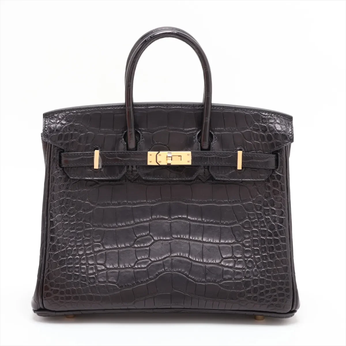 Hermes 2024 Black Matte Alligator Birkin 25-GHW1.webp