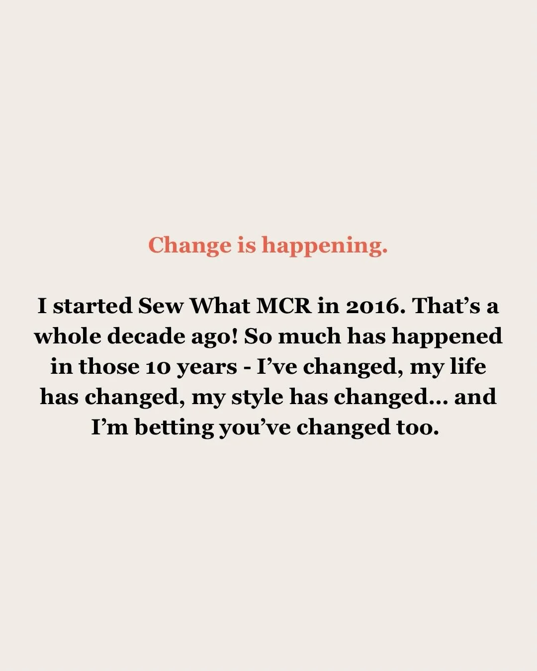 Change is happening - farewell Sew What, welcome to Luna Luna! ✨