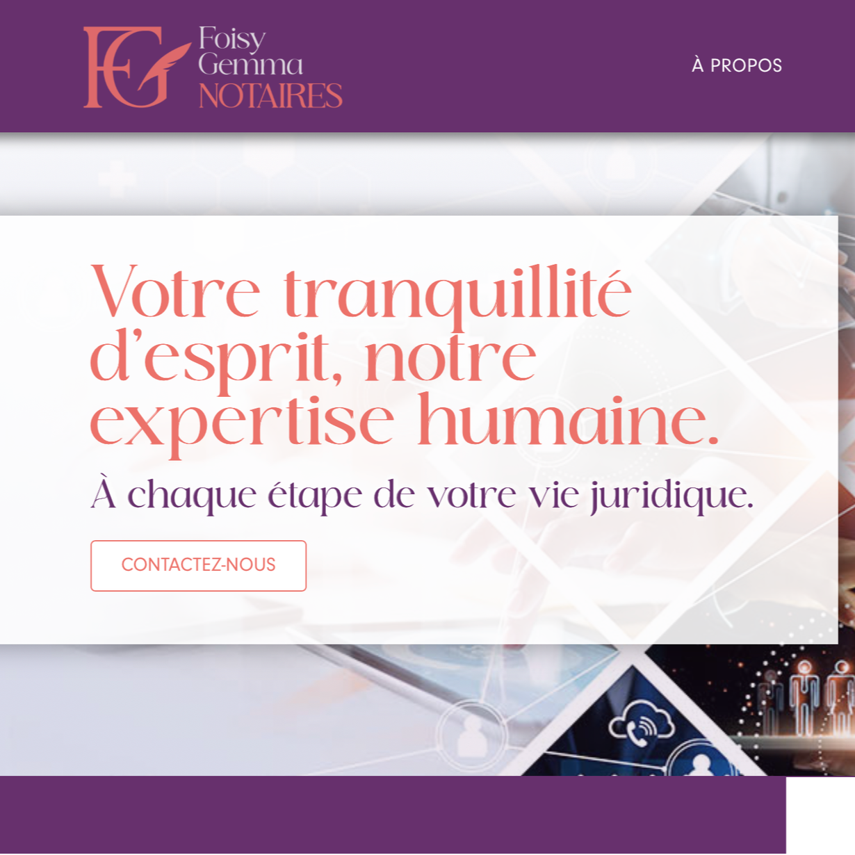 Branding et Rédaction : Foisy Gemma Notaires