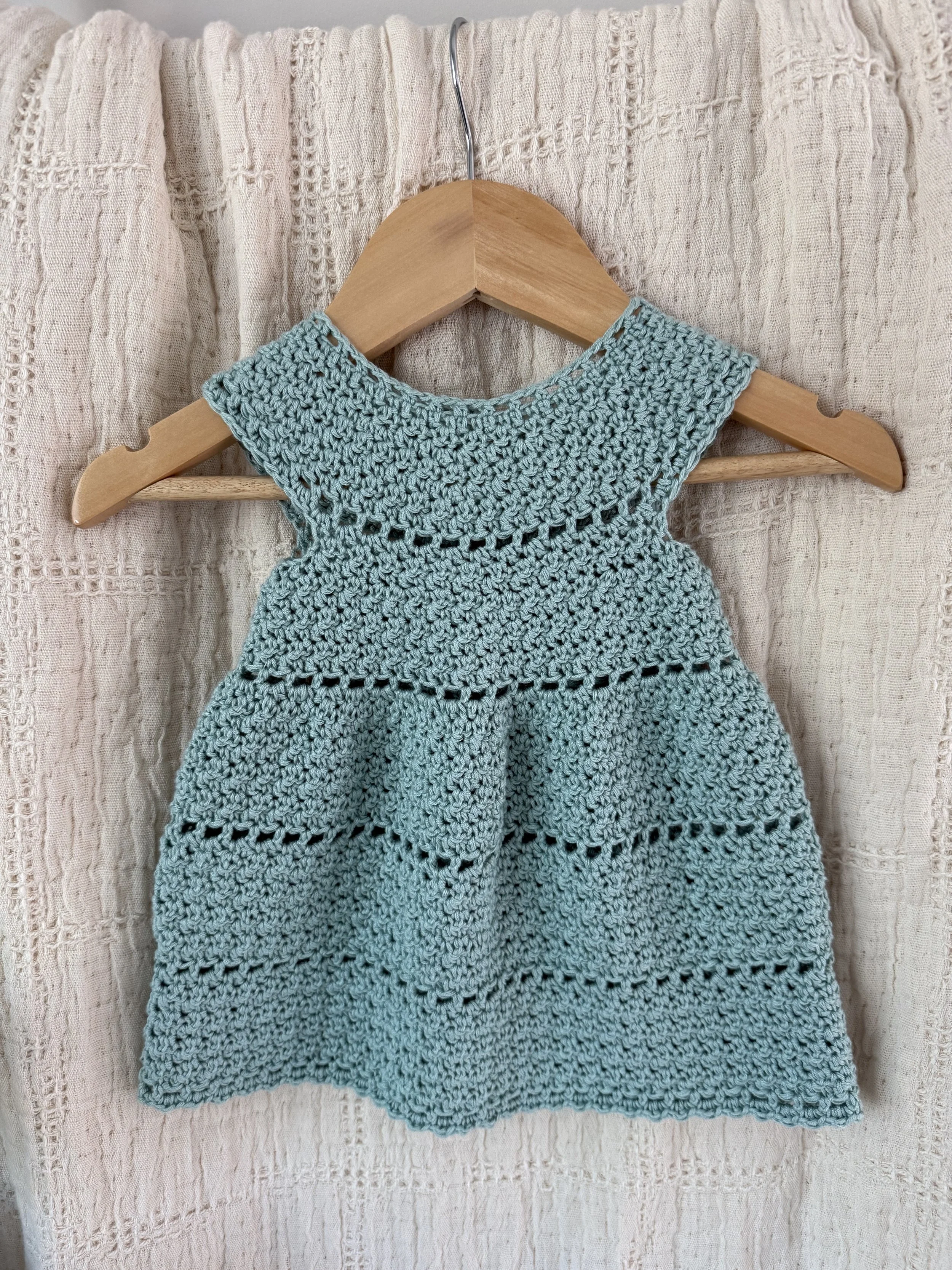 Daydream Dress Crochet Pattern - 3-6 months