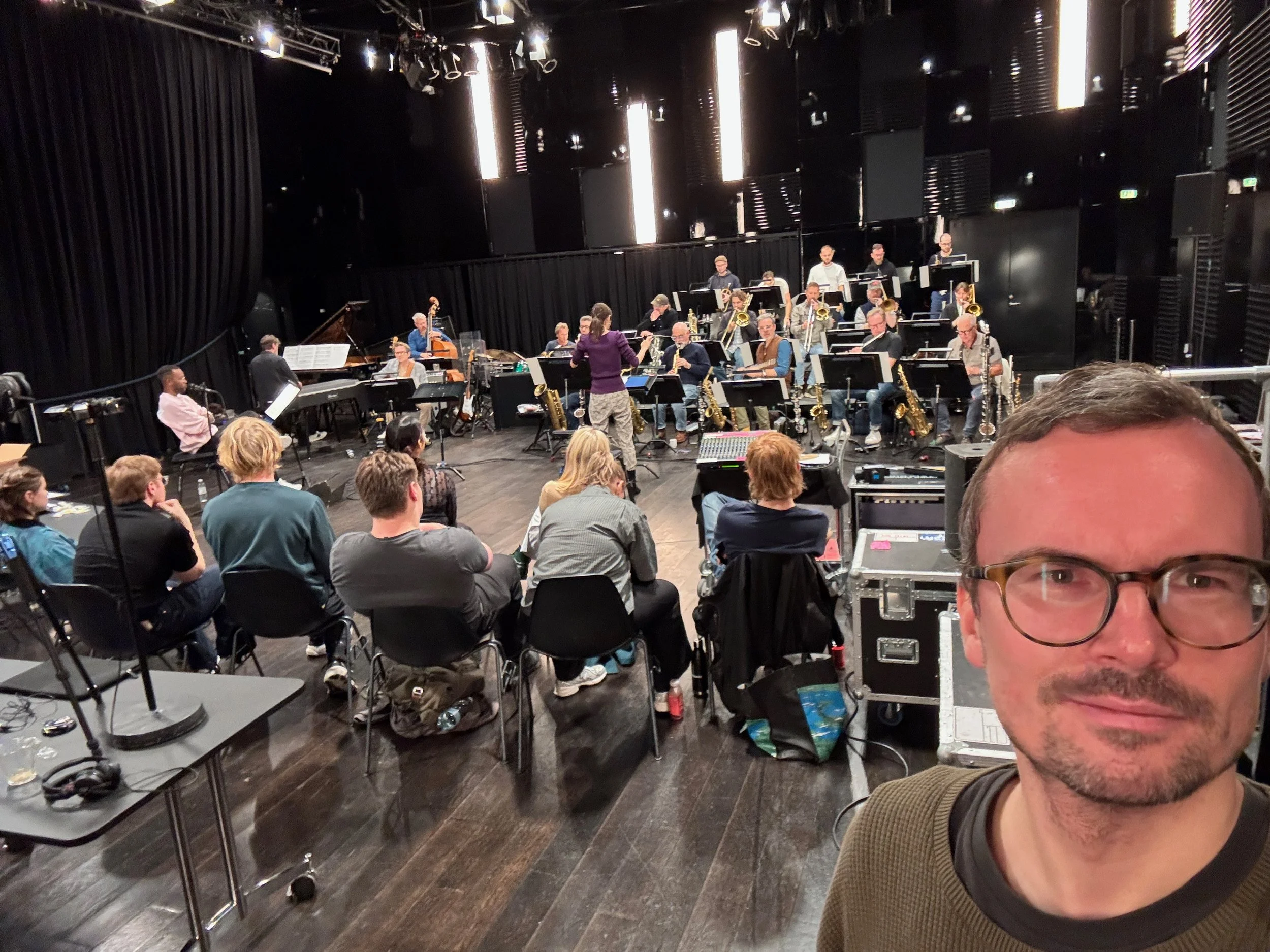 Behind the Scenes, DR Big Band, TV Producer, DR Koncerthuset, Koncertsalen, Michael Mayo, Bonde Media, Foto: Jon Bonde Eriksen.