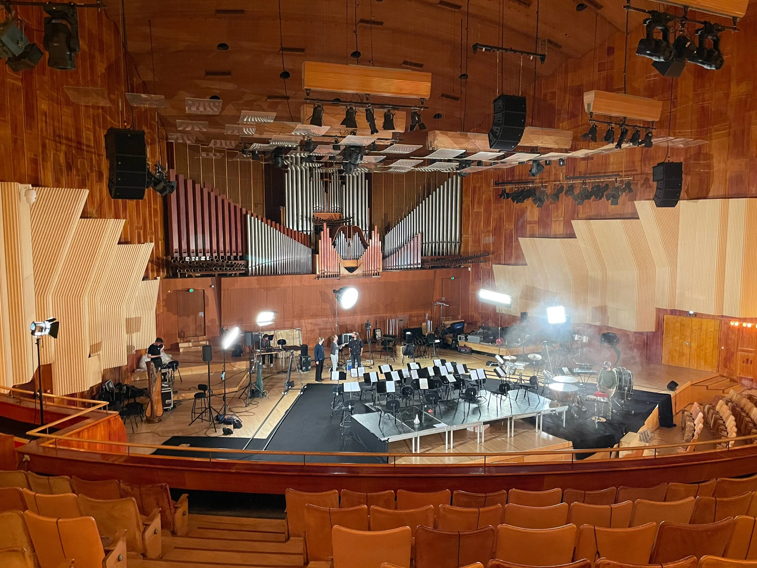 Behind the Scenes, Verdens Bedste Instrument, Sigurd Barrett, Copenhagen Phil, Radiohuset, Buster Film Festival, Bonde Media, Foto: Jon Bonde Eriksen.