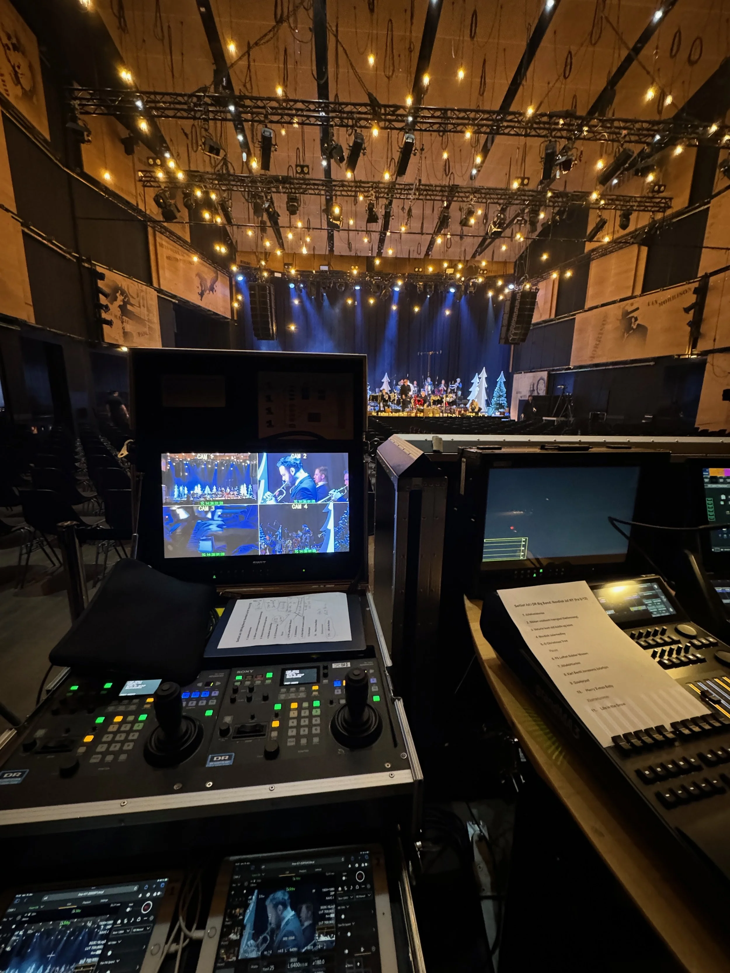 Behind the Scenes, DR Big Band, TV Producer, DR Koncerthuset, Studie 2, Bonde Media, Foto: Jon Bonde Eriksen.